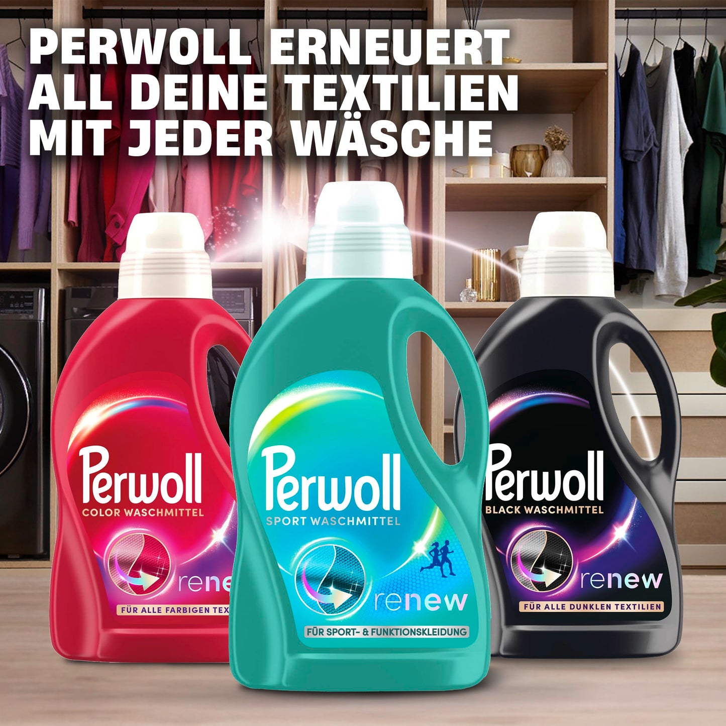 Perwoll Sports Detergent (1 x 27 Wash Loads) | Gently Cleans, Removes Bad Odors & Maintains Elasticity | For Sports and Functional Wear, With Triple-Renew Technology