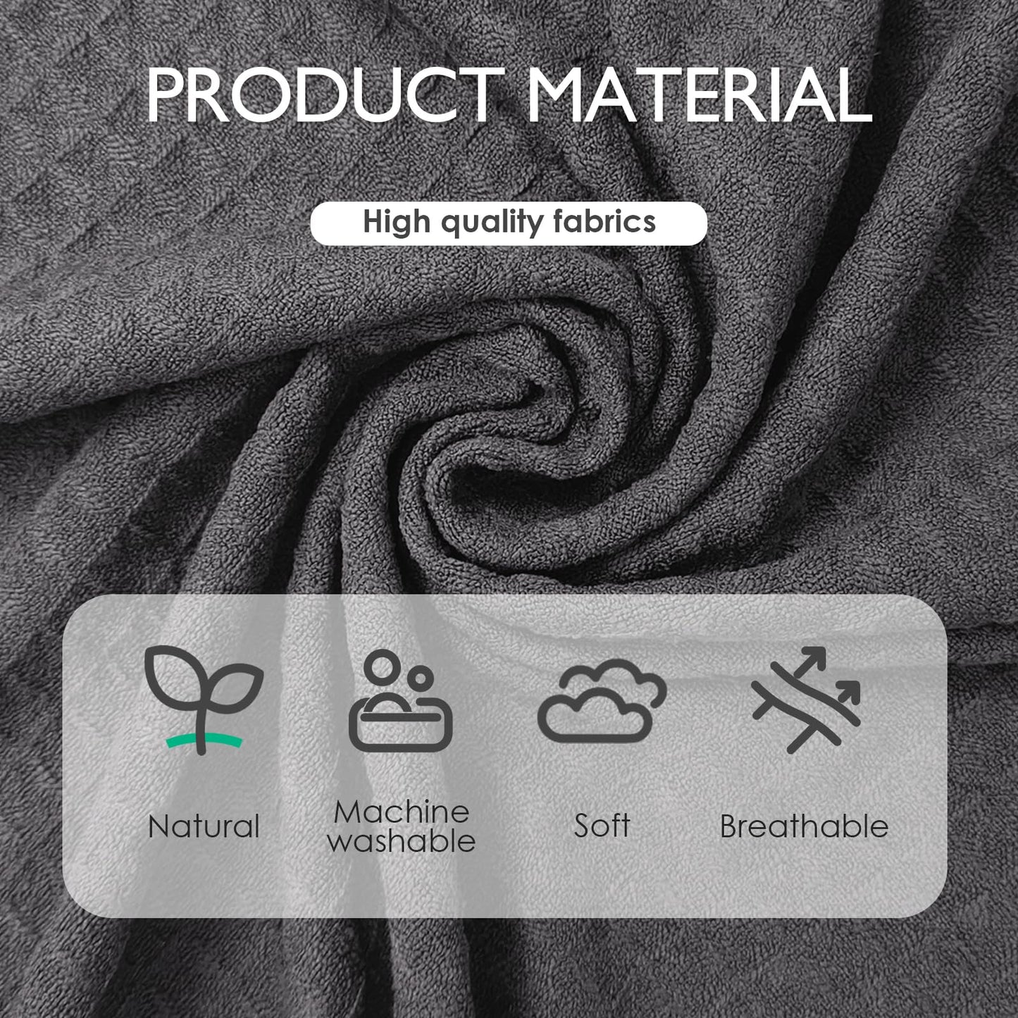 Mens Robes All-Season Waffle Lightweight Spa Knit Shawl Bathrobe Soft Knee Length Sleepwear