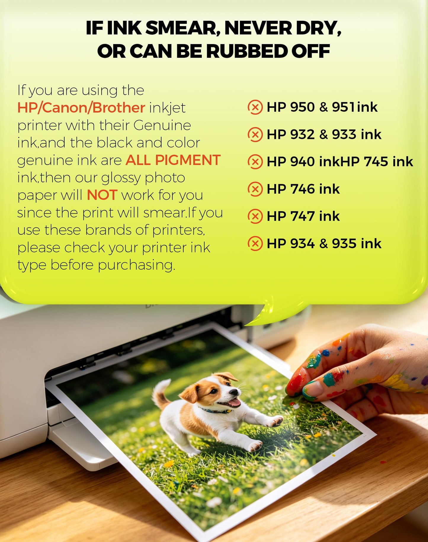 Uinkit Glossy Inkjet Photo Paper 8.5x11 Inches 200 Sheets 48lb Dye Ink 180Gsm Professional Photographic Paper Letter Size 8.5mil Instant Dry Suitable for All Dye Ink Printers (8.5"x11"x200Sheets)