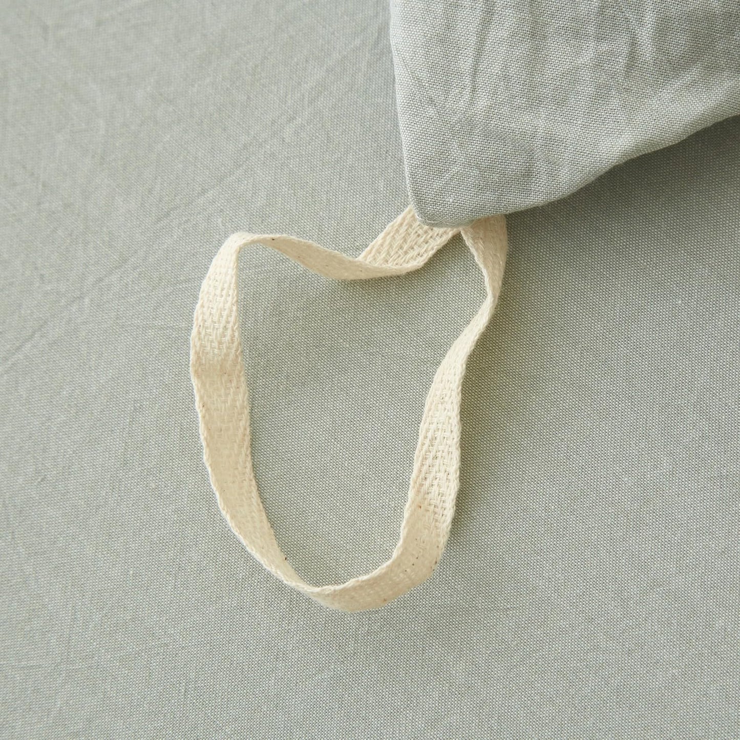 LIFETOWN 100% Washed Cotton Duvet Cover Set Linen Feel Natural Wrinkle Lightweight Comfy (Twin, Sage Green)