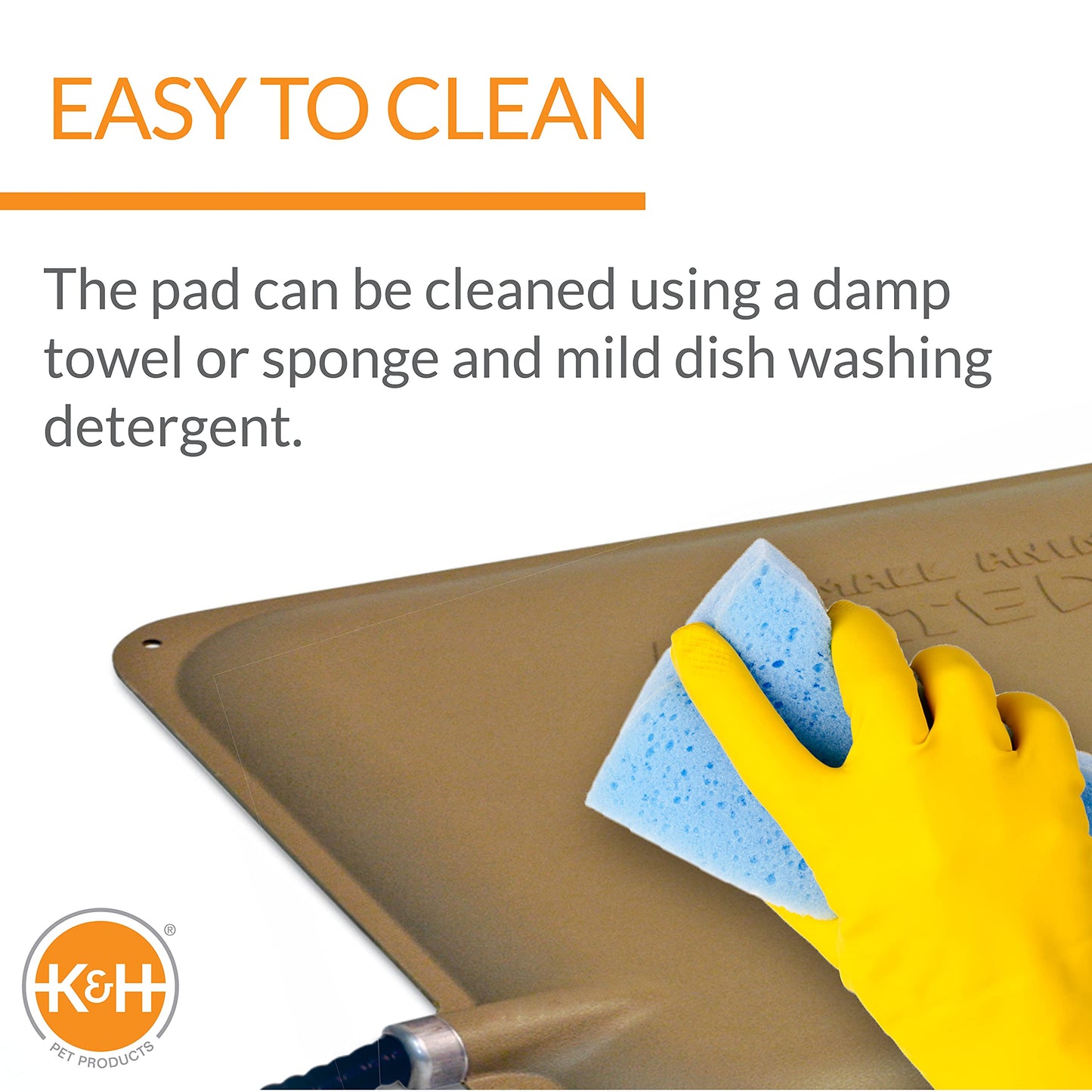 K&H Pet Products Thermo-Peep Heated Pad Tan 9"" x 12"" 25W