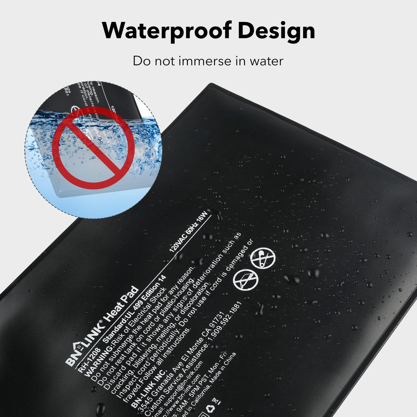 BN-LINK Durable Reptile Heating Pad 8" X 12" with Digital Thermostat Under Tank Heater Terrarium Warmer Combo Set for Turtles, Lizards, Frogs, and Other Reptiles