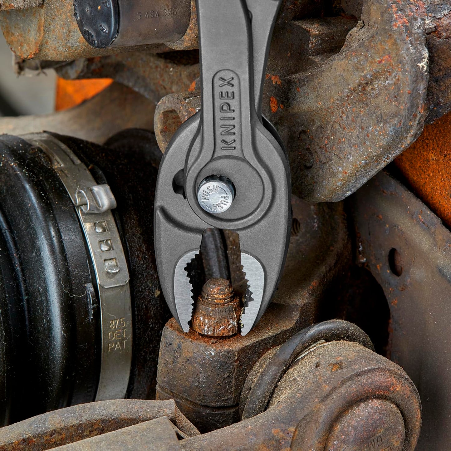 KNIPEX Tools 82 01 200 TwinGrip Pliers, 8"