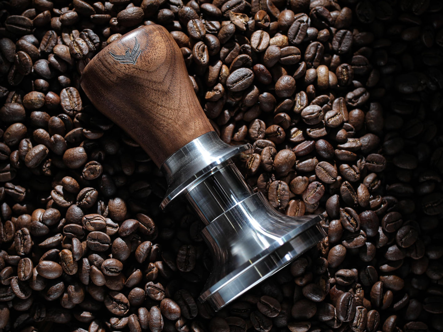 KNODOS 54mm Tamper for Breville Machines Calibrated Tamper Tool Espresso Walnut, Auto-Leveling and 30lb Spring Loaded Design Coffee Tamper with Stainless Steel Ripple Base