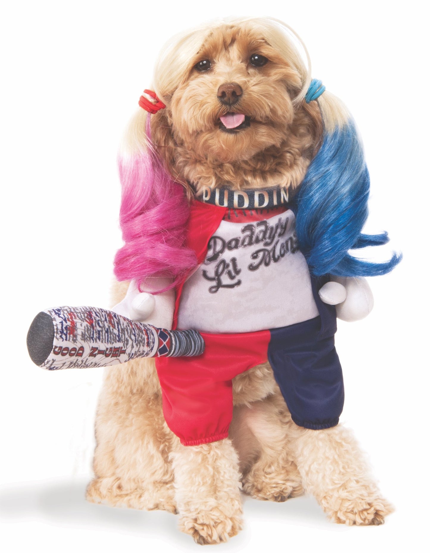 DC Villains Suicide Squad: Harley Quinn Pet Costume for for Dogs or Cats by Rubies, Medium