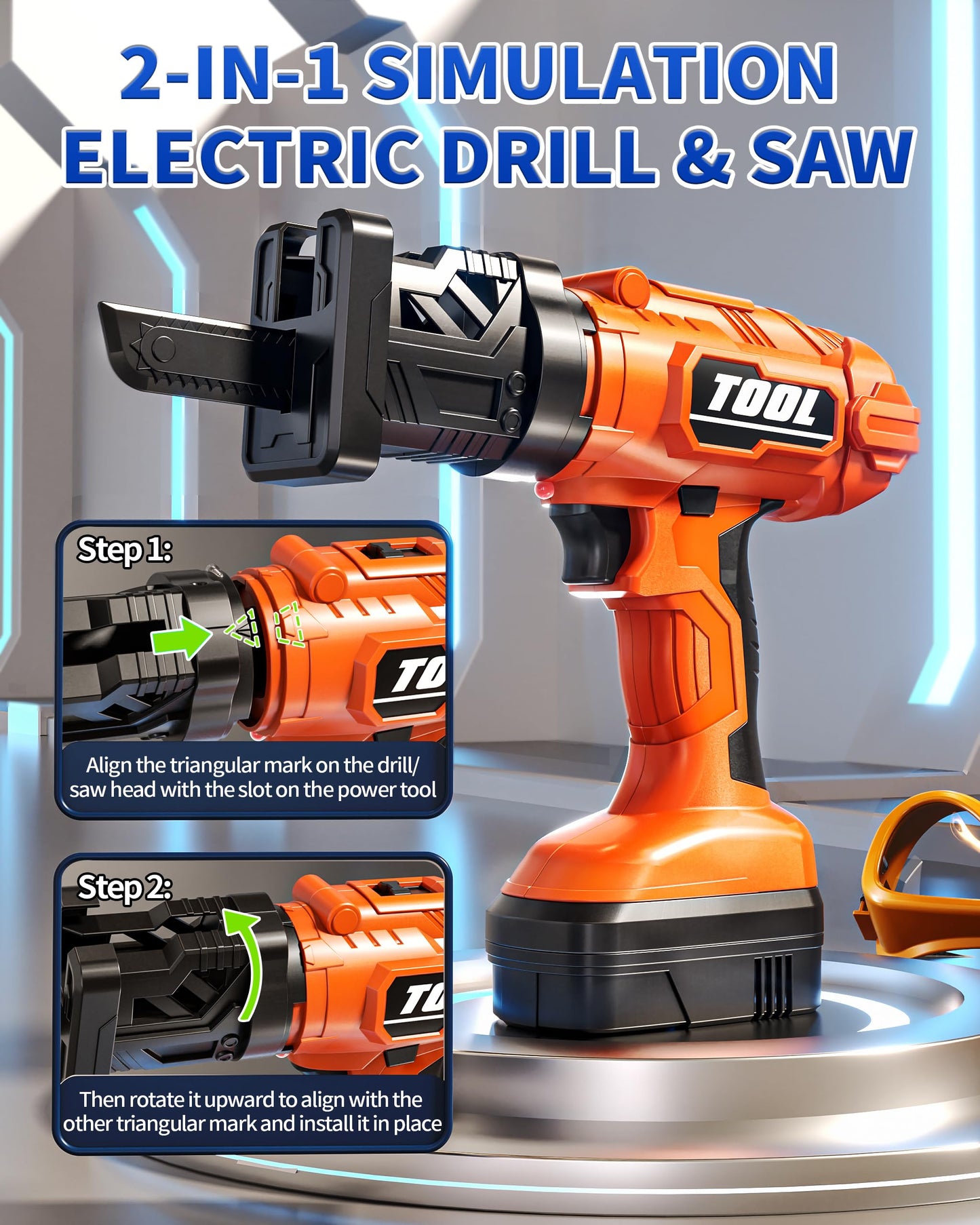 36Pcs Kids Tool Set, Toddler Tool Construction Toys with Belt & Electronic Drill for Boys 3-5, Tool Bag Suitable for Outdoor Use.This Tool Set is Suitable for Children who Like to Build Things.