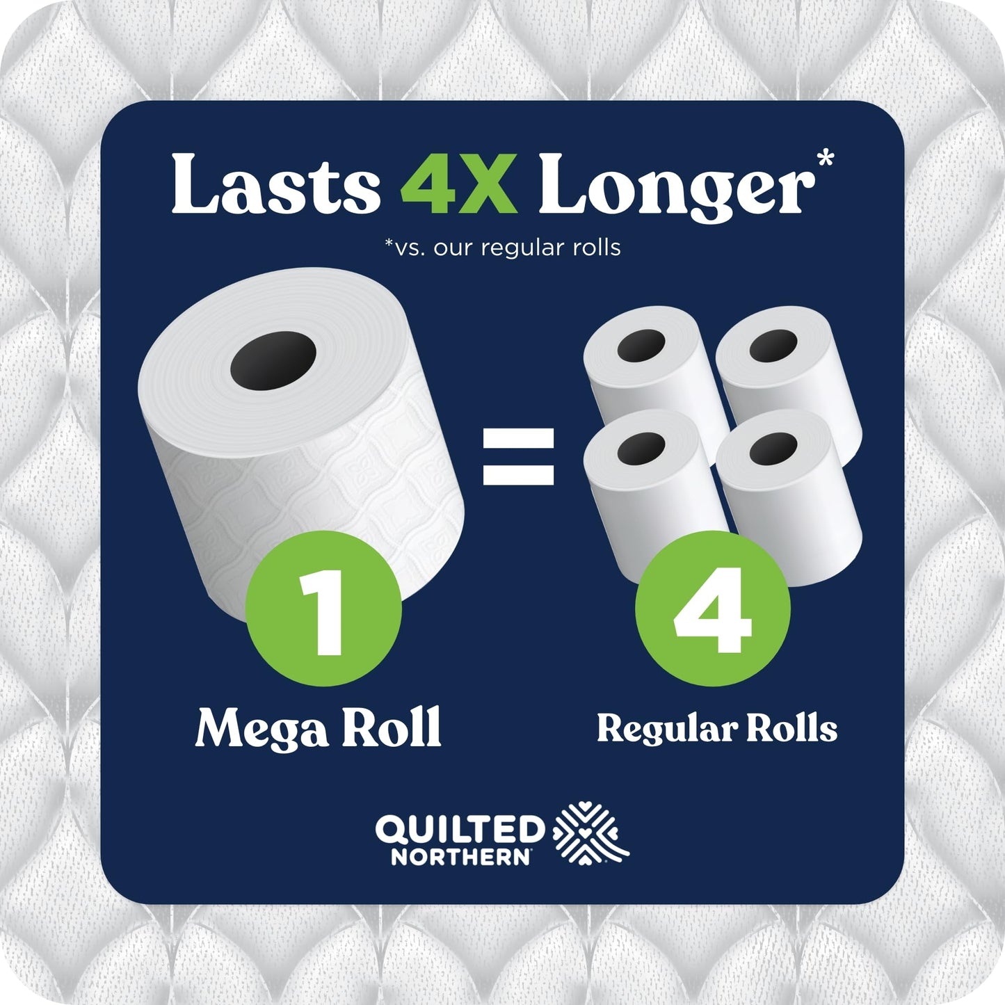 Quilted Northern Ultra Soft & Strong Toilet Paper, 18 Mega Rolls = 72 Regular Rolls, 5X Stronger*, Premium Soft Toilet Tissue