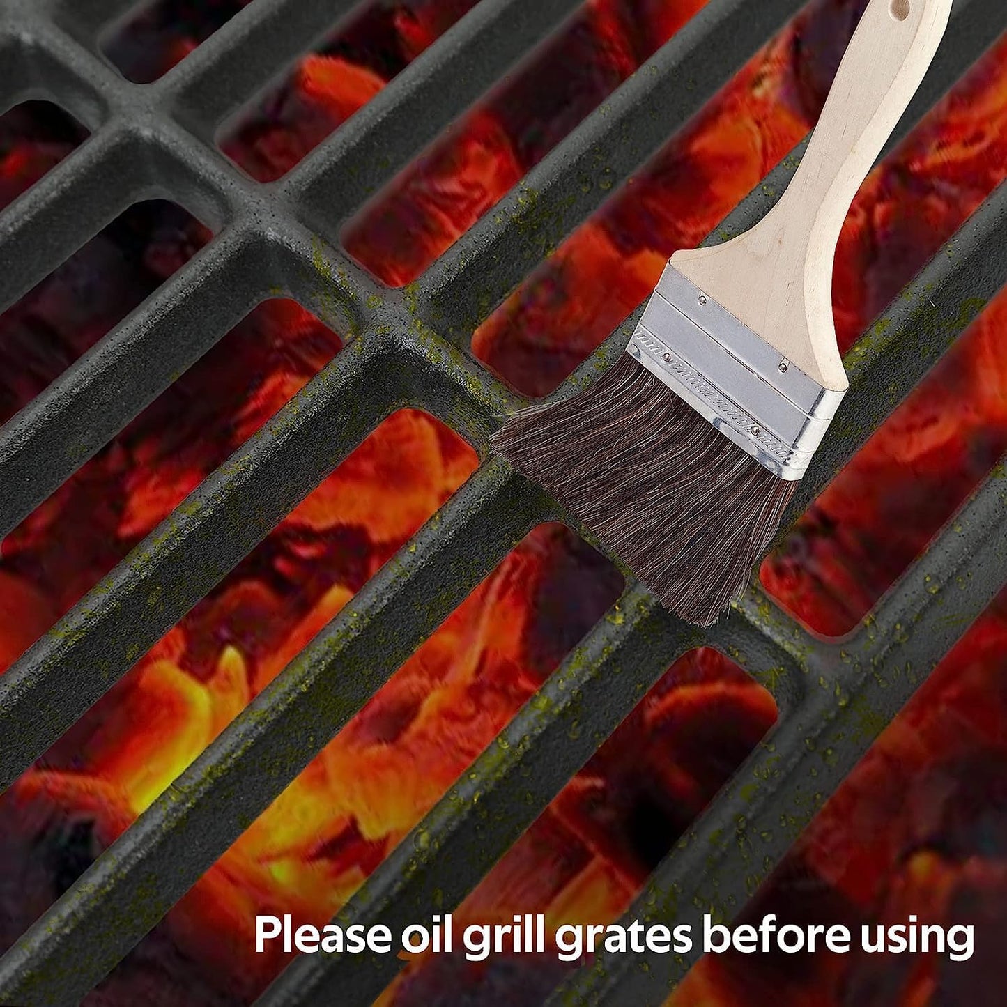 BBQSAVIOR PG74 BBQ Grill Grates for Broil King Baron 440 420 490 320, Broil-Mate and Huntington Models,17 3/8 Inch Cast Iron Cooking Grates Replacement Parts 4-Pack