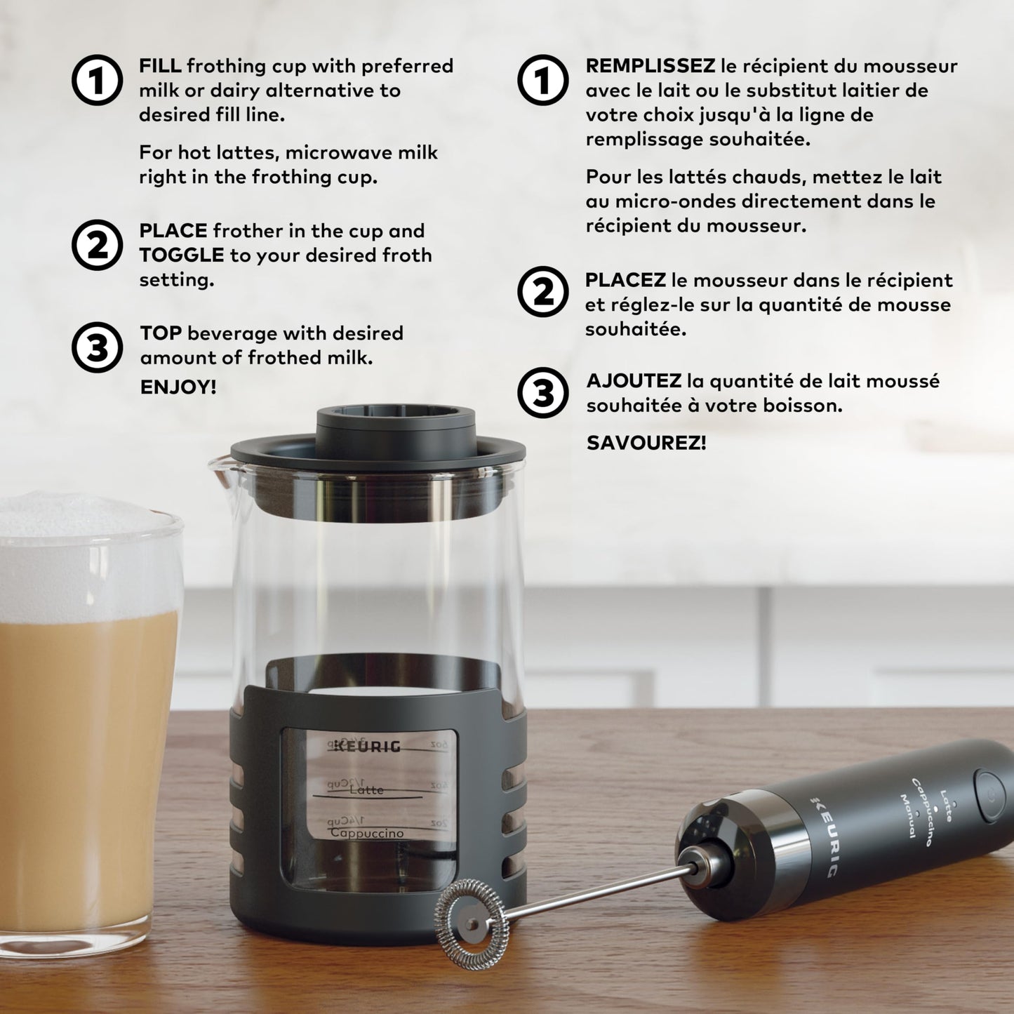 Keurig SimpleCafé Milk Frother for Lattes and Cappuccinos