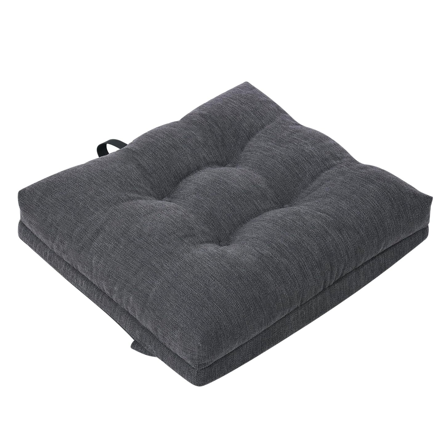 HAVARGO Memory Foam Seat Cushion 18 x16 Inches Wheelchair Cushion Pressure Relief Chair Pad for Hip, Coccyx Anti-Sagging Curved Bottom for Better Fit, Dark Gary