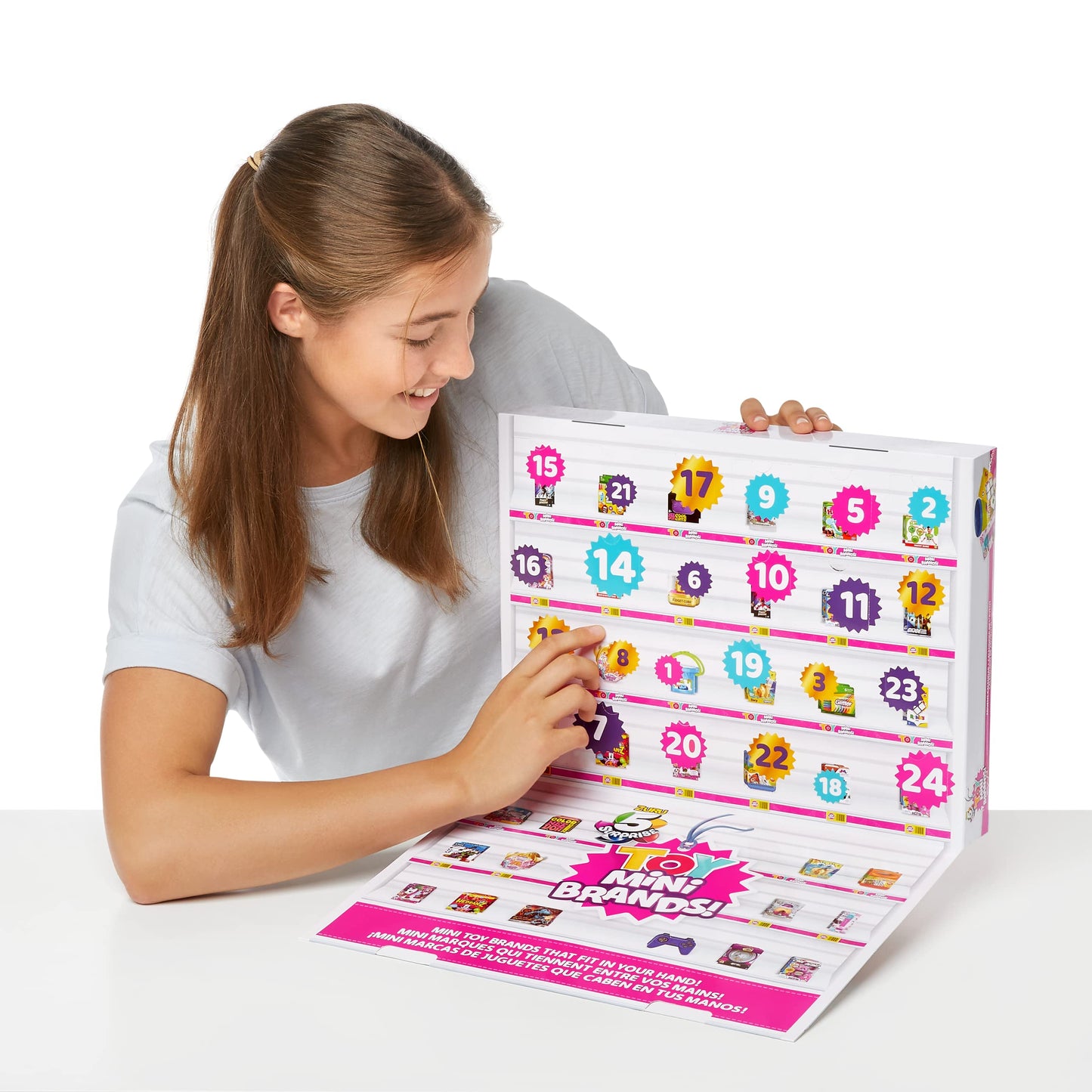 5 Surprise Toy Mini Brands Limited Edition Advent Calendar by ZURU with 24 Surprise Pack & 4 Exclusive Minis, Toys Mystery Capsule Real Miniature Brands Collectibles