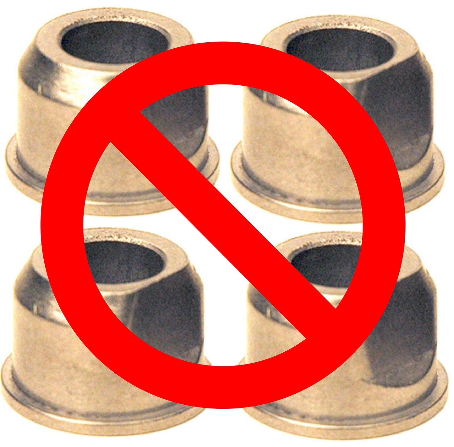(4 Pack) HD Switch Front Wheel Bushing to Bearing Conversion Kit fits Snapper, Simplicity 1752171YP 1752171 1713167SM 4302 - OEM Upgrade Please Check Size