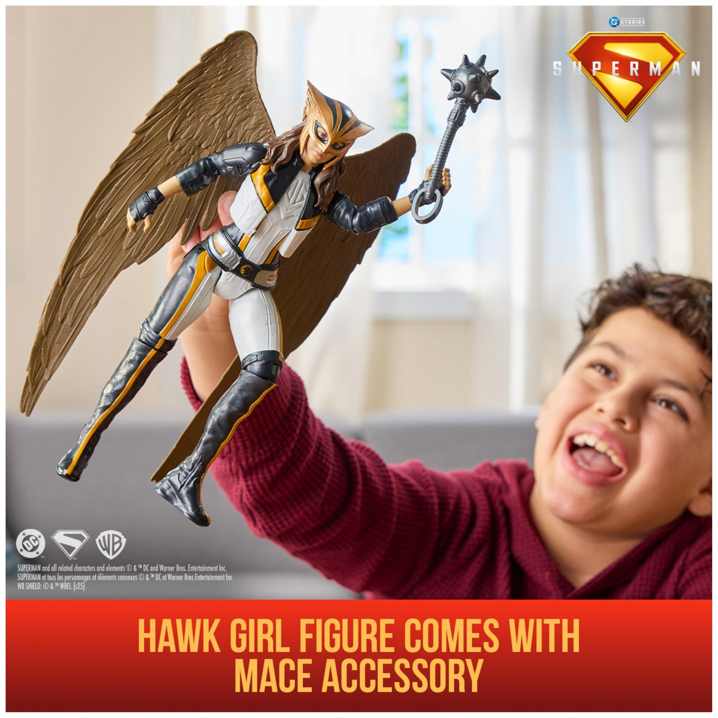 DC Comics, Superman, Green Lantern, Hawkgirl, and Mr. Terrific 4-Pack, 12-Inch Action Figure Set, Superhero Toys for Kids Ages 4 and Up