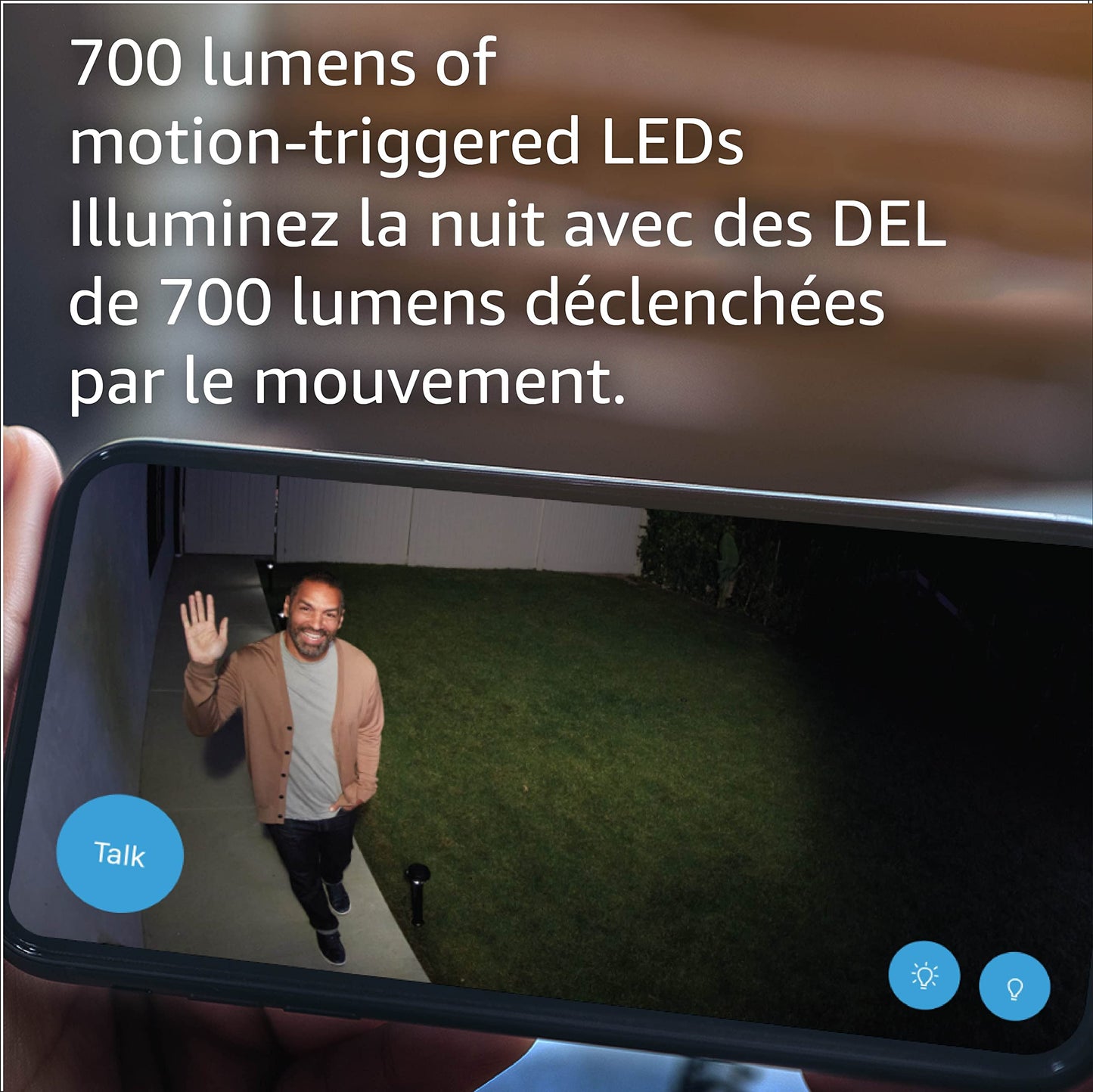 Blink Floodlight camera - Wireless smart security Outdoor camera (3rd Gen) + LED mount, two-year battery, motion detection - 1 camera system (Black)