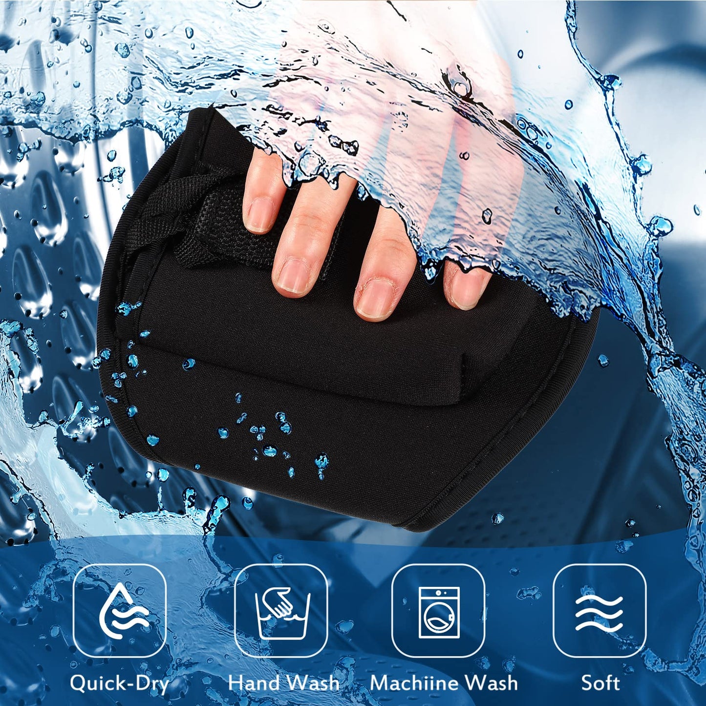 Weewooday 3 Packs Mic Belt for Fitness Instructor Microphone Belt Holder Waistband Bag Case for Theatre, Speaker (Black)