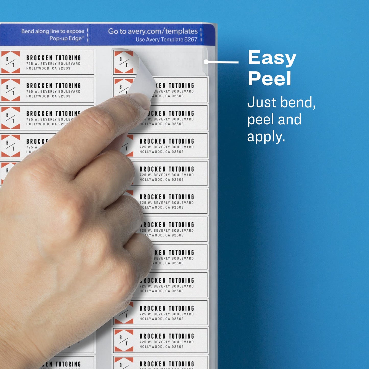 Matte Clear Easy Peel(R) Address Labels, 2000/PK