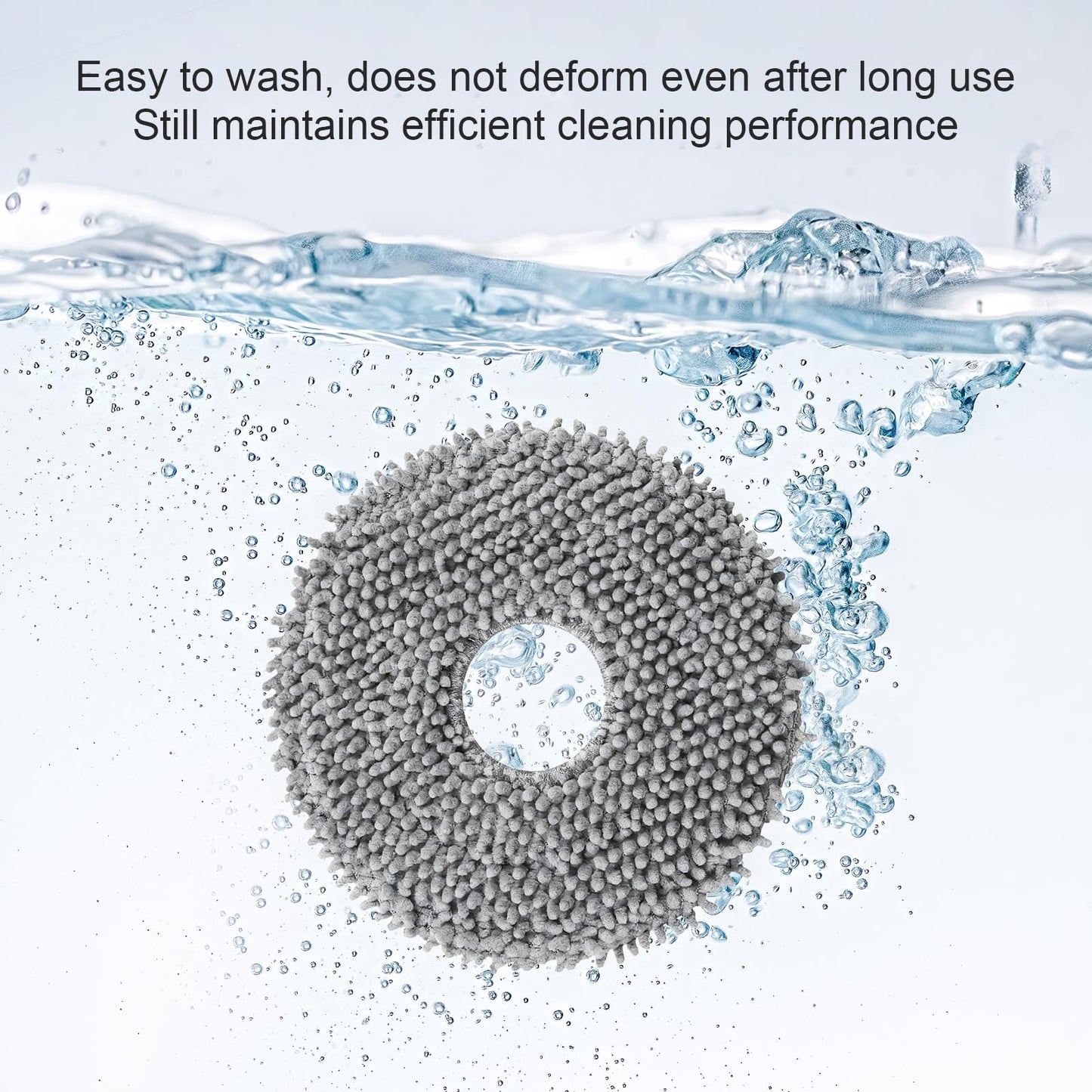 MIXEAL 12 Pack Mop Pads Accessories Compatible with Roborock Q Revo,Qrevo S/Plus/Pro/MaxV, Qrevo Master/Curv/Edge,QV 35A/ QV 35S/ S5V/ Saros 10R/ Qrevo Slim Vacuum Cleaner