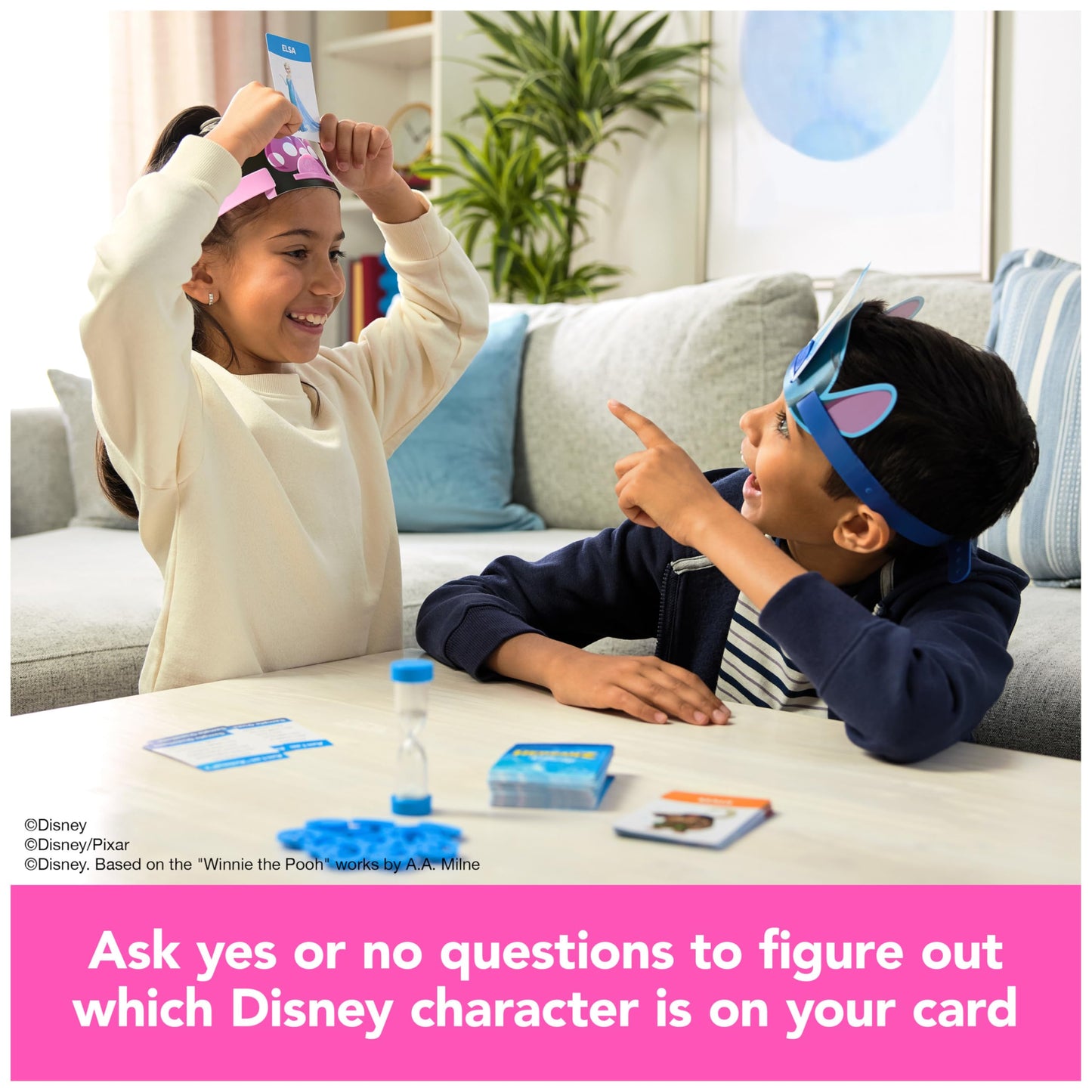 Spin Master Games, Disney Hedbanz, The Hilarious Meme Picture Guessing Game with Popular Disney Characters, 2-6 Players for Ages 6 & Up