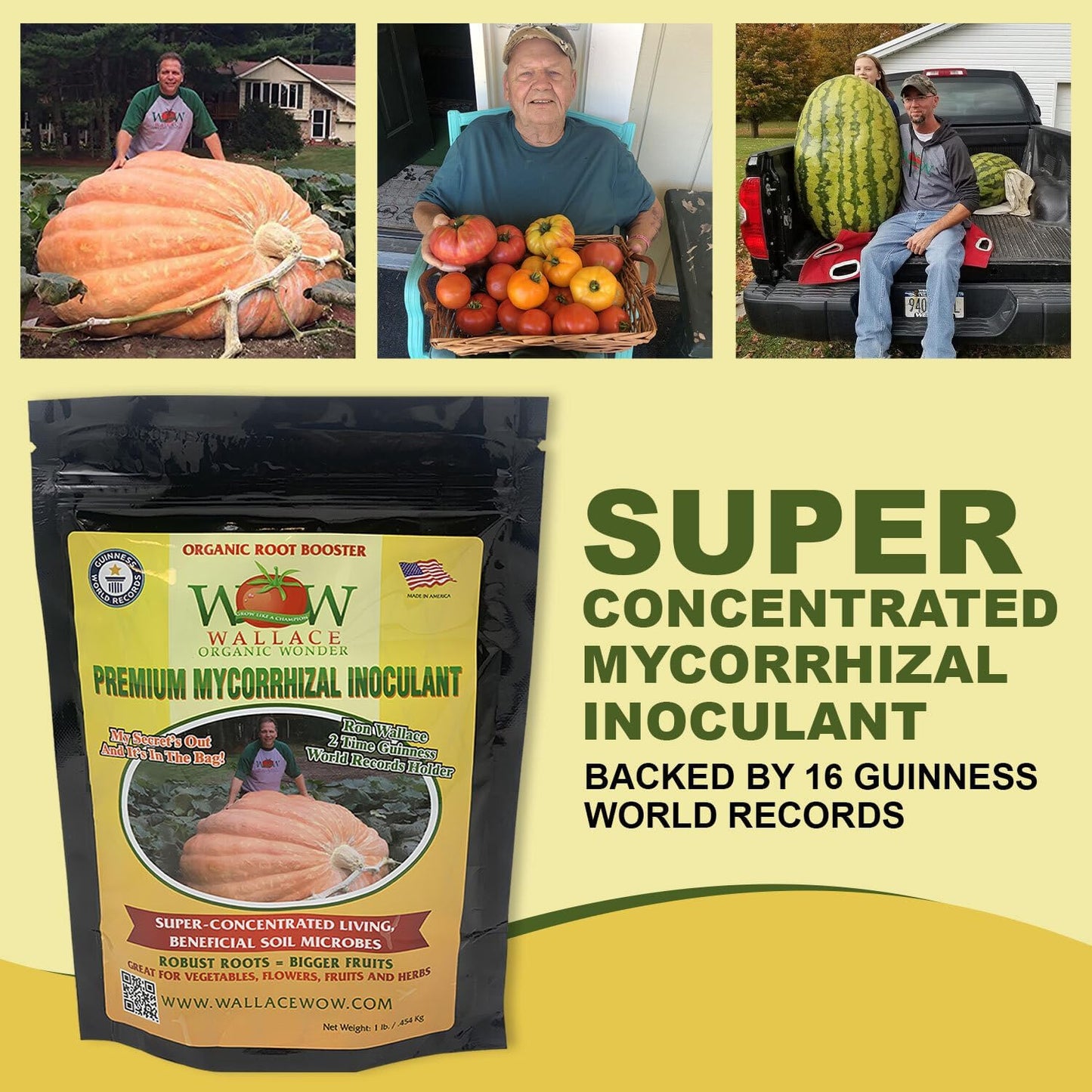 Wallace Organic Wonder Mycorrhizal Inoculant 1 Pound Mycorrhizal Fungi - Super Concentrated - Fresh Mycorrhizae for Plant, Garden Soil, & Potting