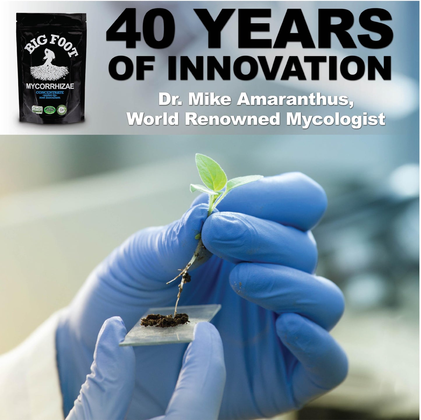 Big Foot Mycorrhizae Water Soluble Concentrate for New and EXISTING Plants - Includes Worm Castings, Kelp, Azomite, Biochar, Humic Acid - 8 Ounces