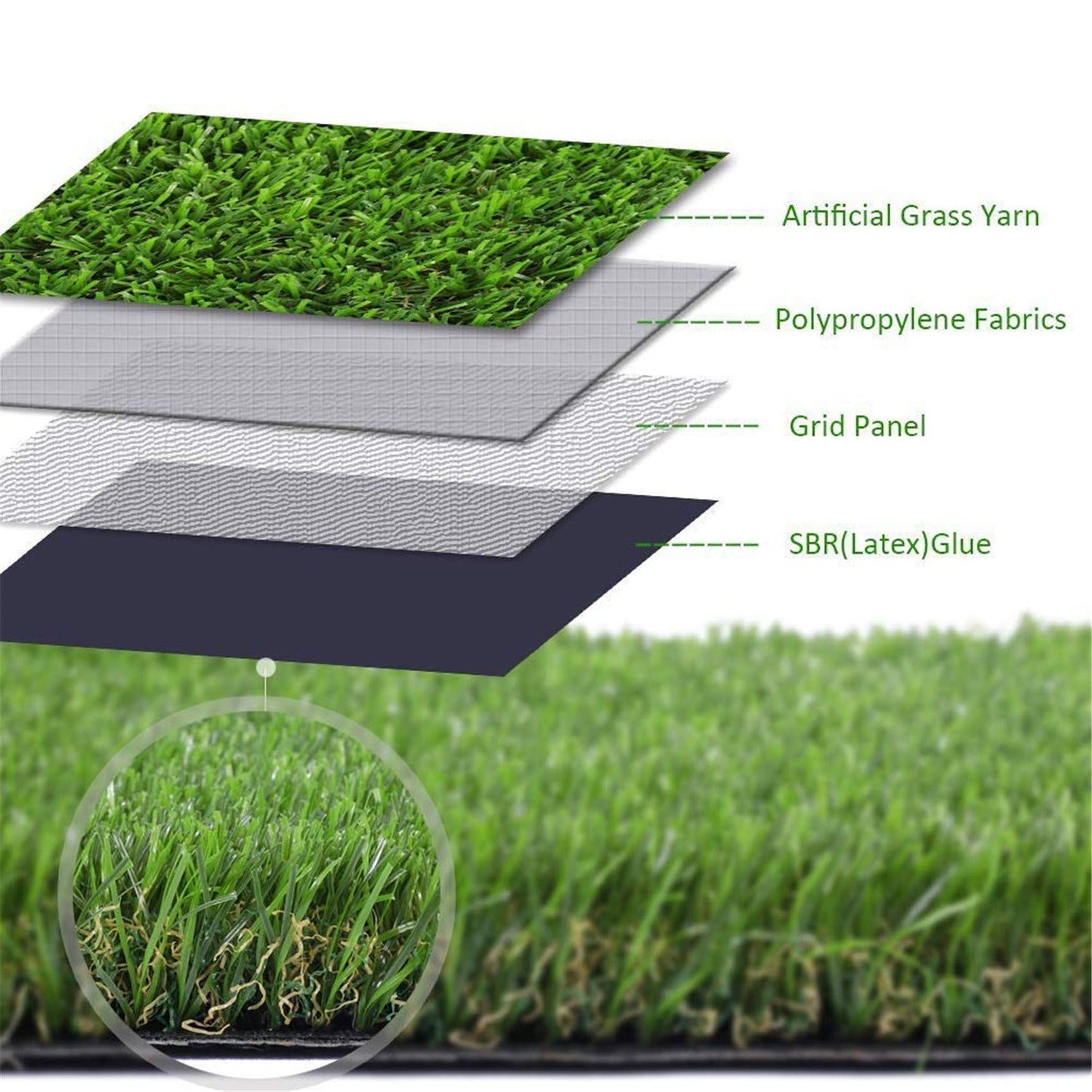 LITA Premium Artificial Grass 2' x 4' (8 Square Feet) Realistic Fake Grass Deluxe Turf Synthetic Turf Thick Lawn Pet Turf -Perfect for Indoor/Outdoor Landscape - Customized