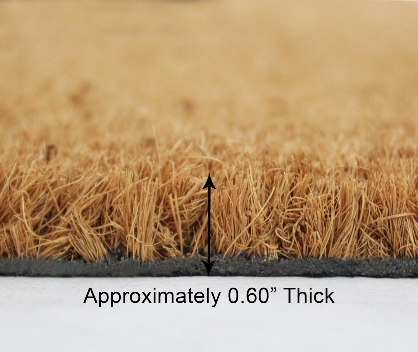 IRONGATE Coco Coir Doormat - Non Slip Heavy Duty Backing Door Mat - Dirt Trapping Welcome Mat - Easy Clean Durable Wide Entryway Sliding French Door High Traffic Indoor Outdoor Doormat -17x39- Natural