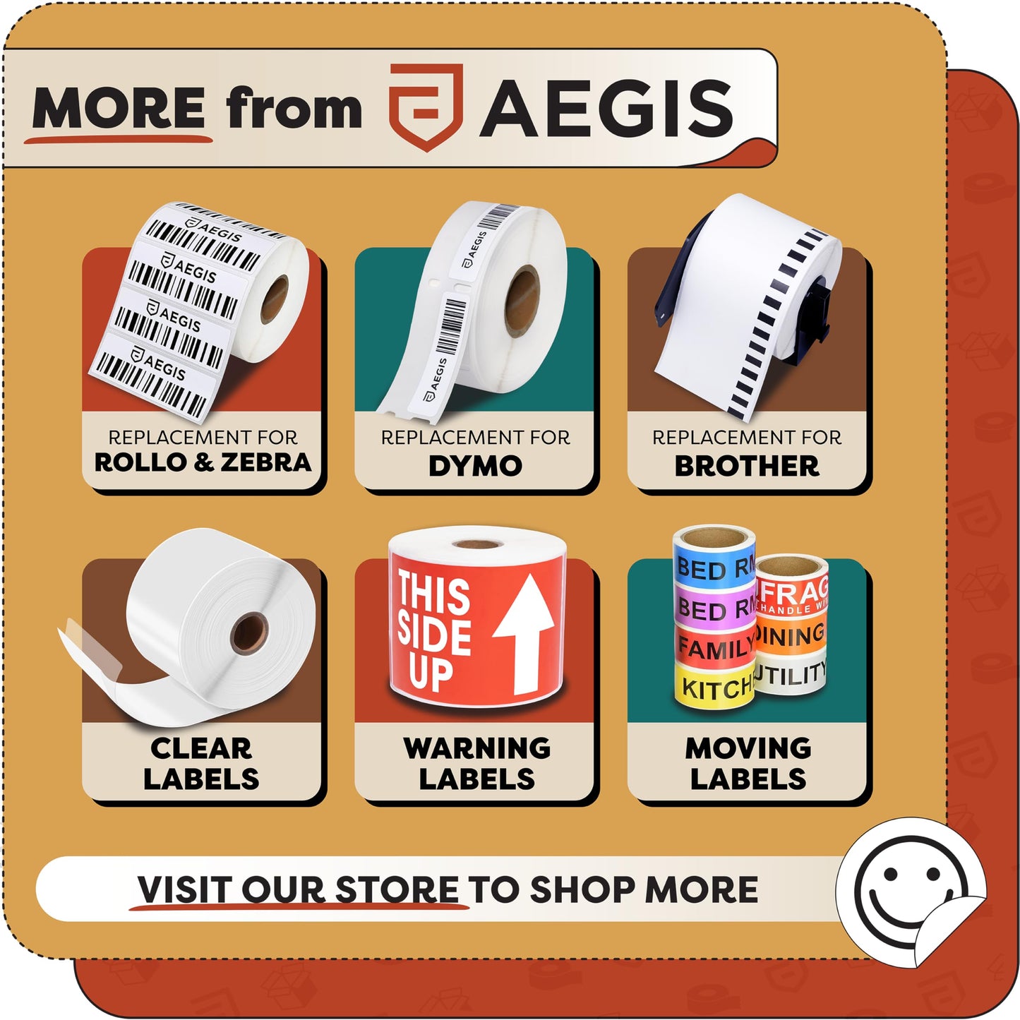 Aegis Adhesives - 2 1/4" X 1 1/4" Direct Thermal Labels (12 Rolls, 1000 Labels/Roll) for Barcodes, Address - Perforated, Compatible with Rollo, Zebra, and Other Desktop Label Printers
