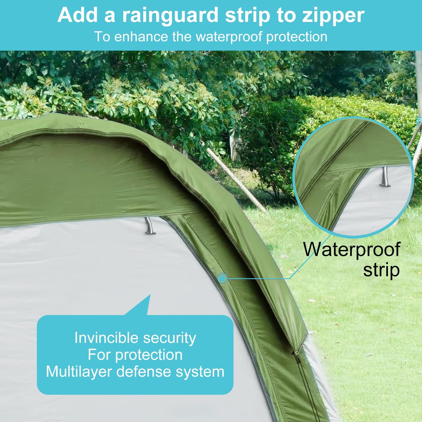 Bike Storage Tent Portable & Waterproof Bicycle Shed for 2 Bikes with Rain Cover, Heavy Duty Outdoor Bike Shelter Cover Backyard Storage