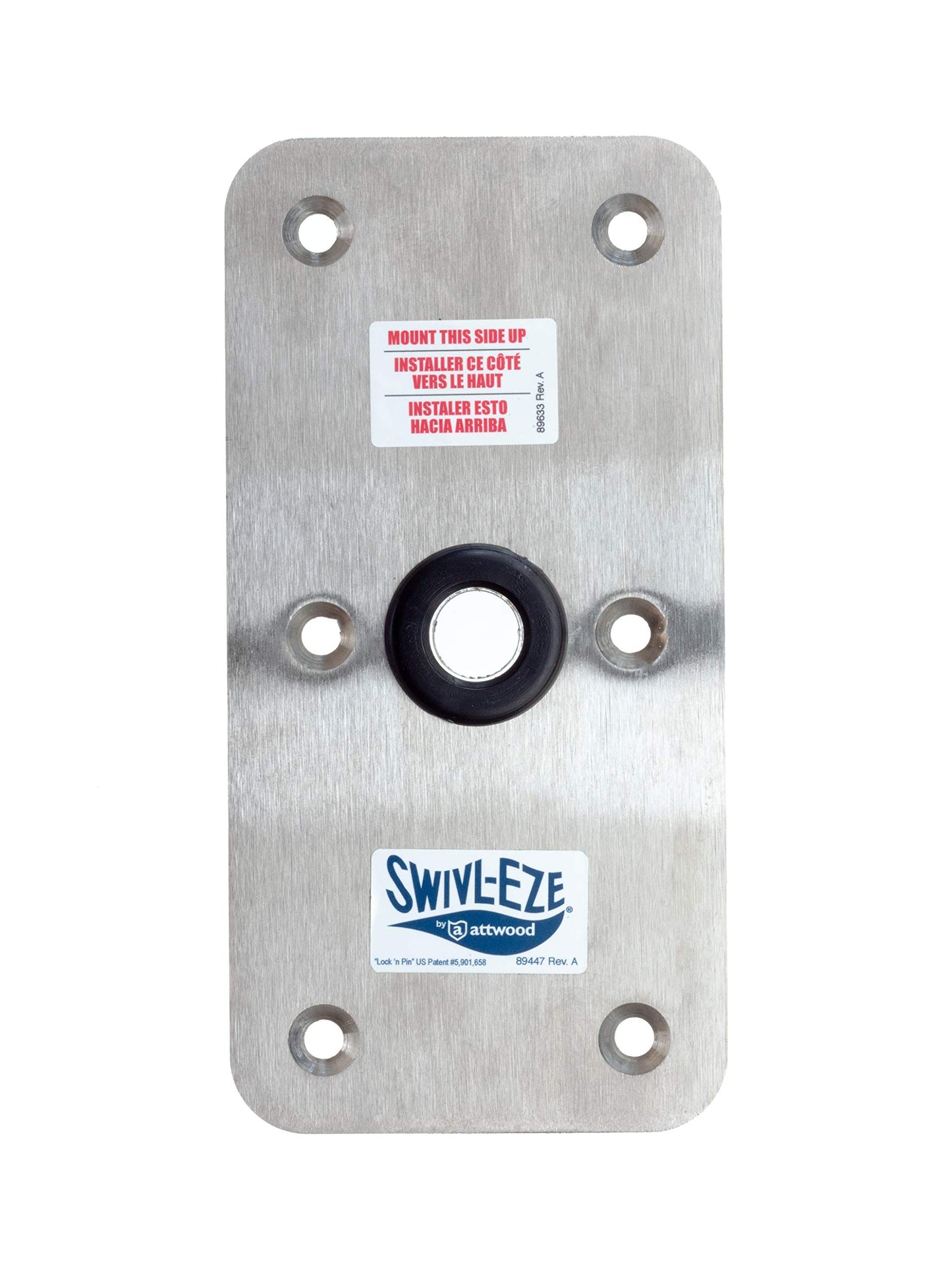 Attwood Lock'n-Pin 3/4" Boat Seat Post Base Stainless Steel Non-Threaded Lock'n-Pin 3/4" Boat Seat Post Base SP-64839 Stainless Steel Non-Threaded