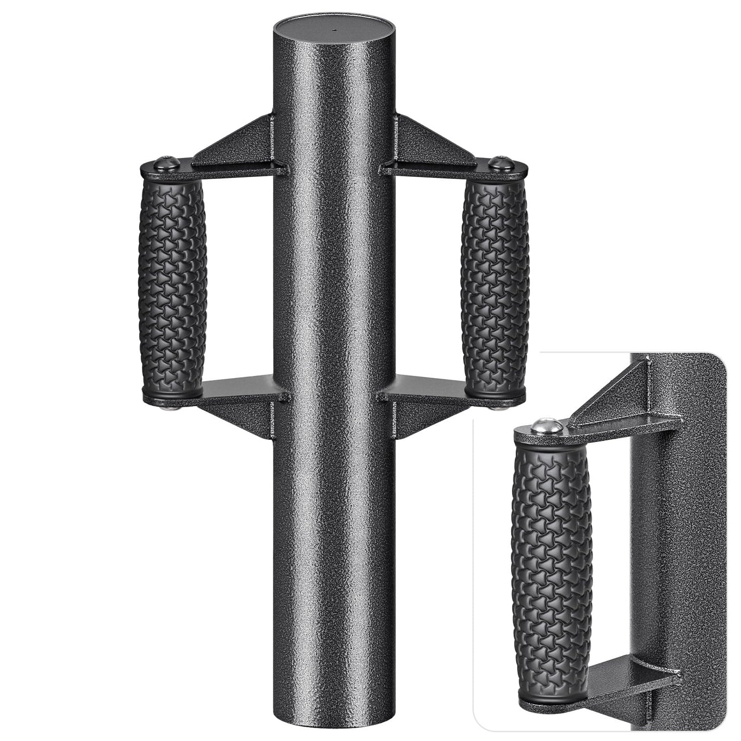Insaga Enhance Fence Post Driver with Anti-Slip Handles T Post Driver, Heavy Duty Steel Post Driver Pounder Hammer for Metal Fence Posts, T Posts, U-Channels (2.7''DIA-17''L-9LB)