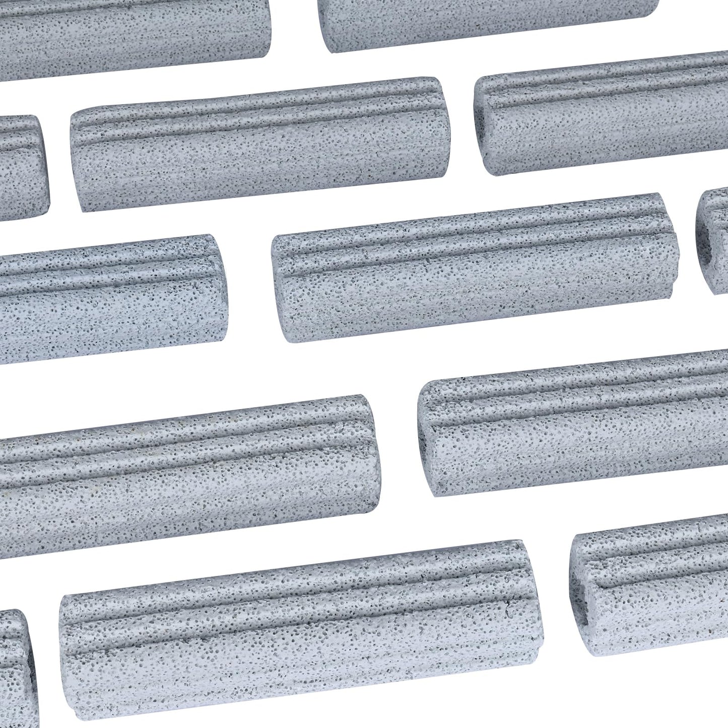 RealPlus Ceramic Bio Filter Media for Aquarium Sump Canister Pond Fish Tank, Vast Surface Area (6.2" Length / 90pcs)