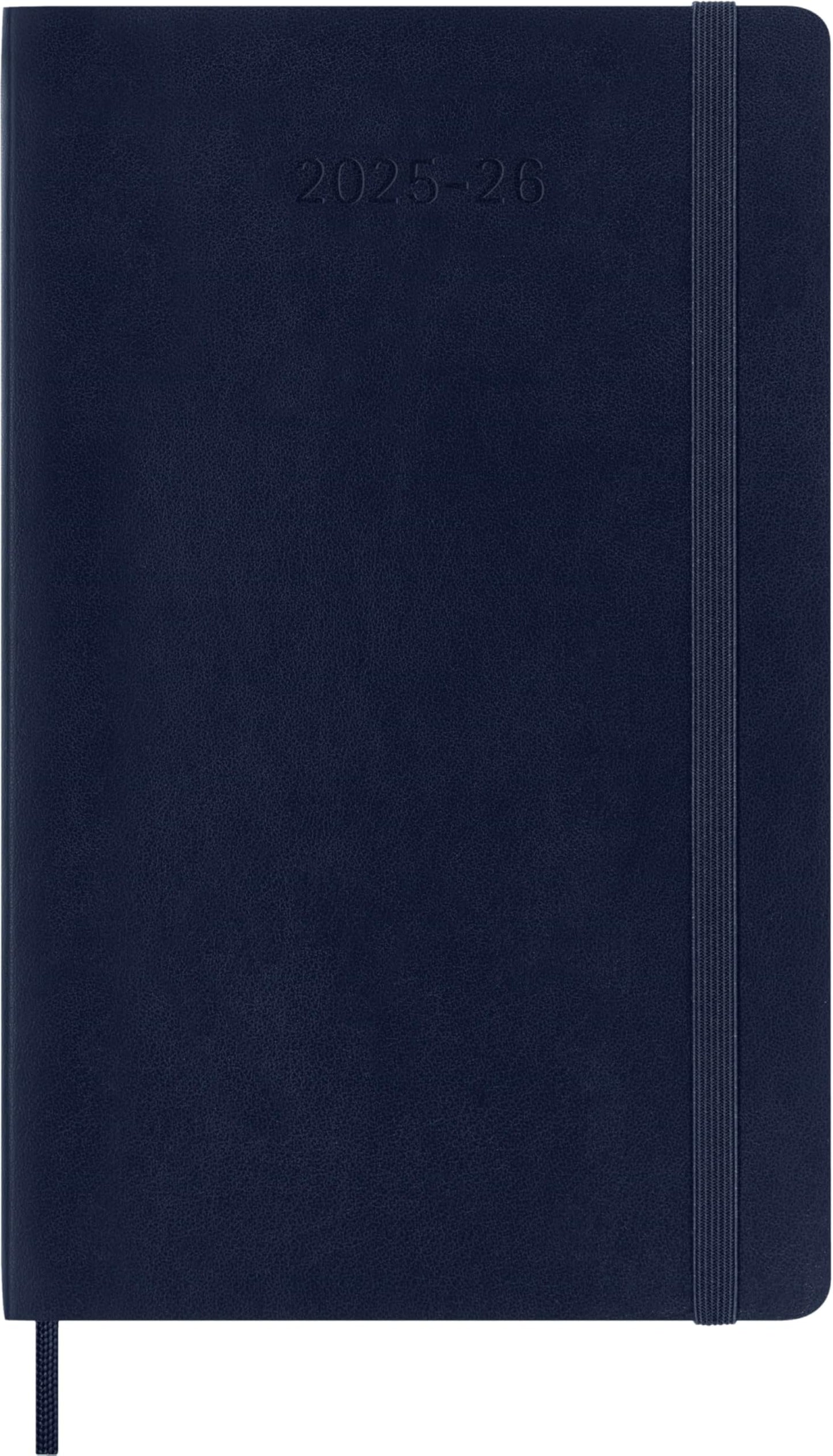 Moleskine Classic 18 Month 2025-2026 Weekly Planner, Soft Cover, Large (5" x 8.25"), Sapphire Blue, 208 pages