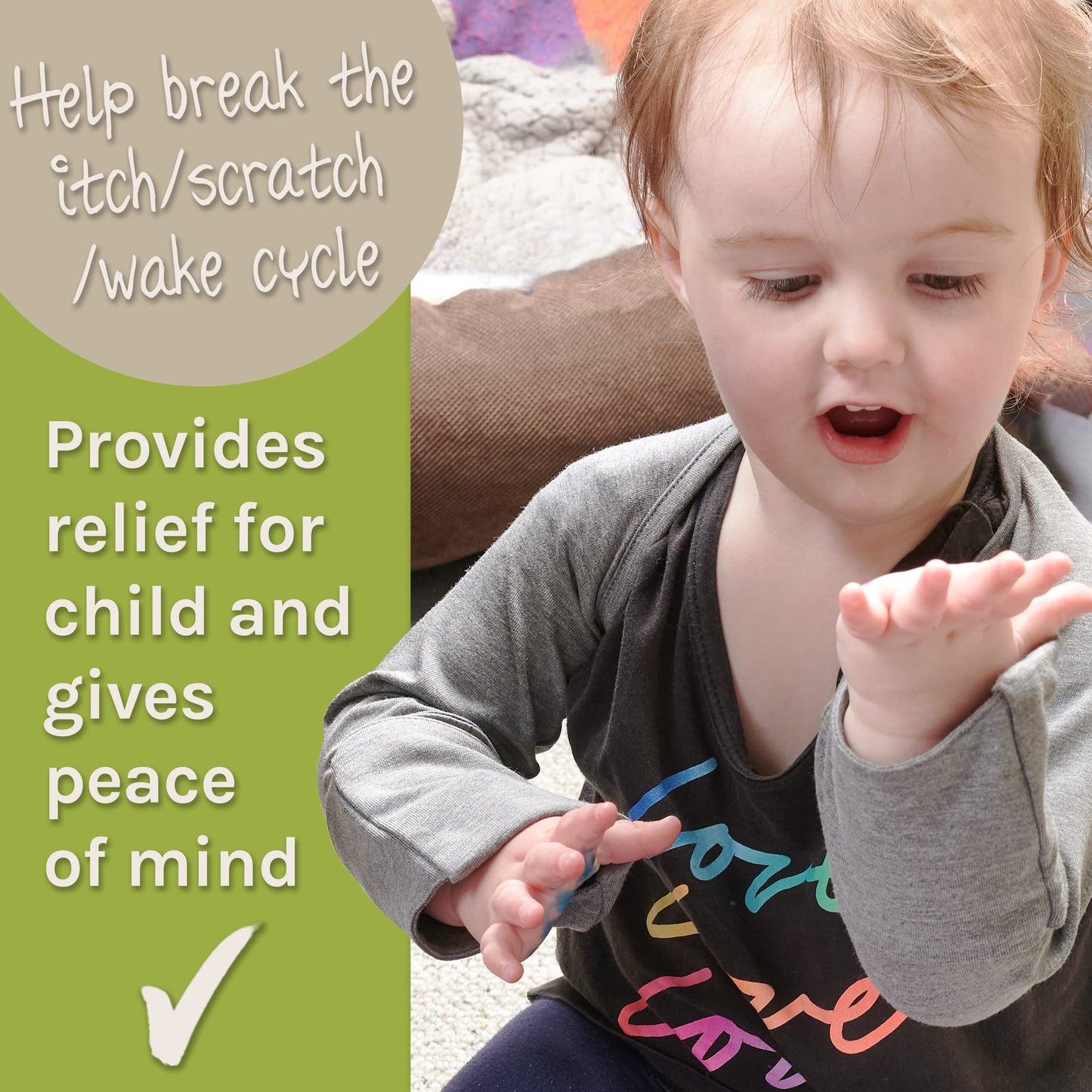 Bamboo Bubby Eczema Mitten Scratch Sleeves | Eczema Treatment Eczema Clothing, Midnight Blue, 5-6YR