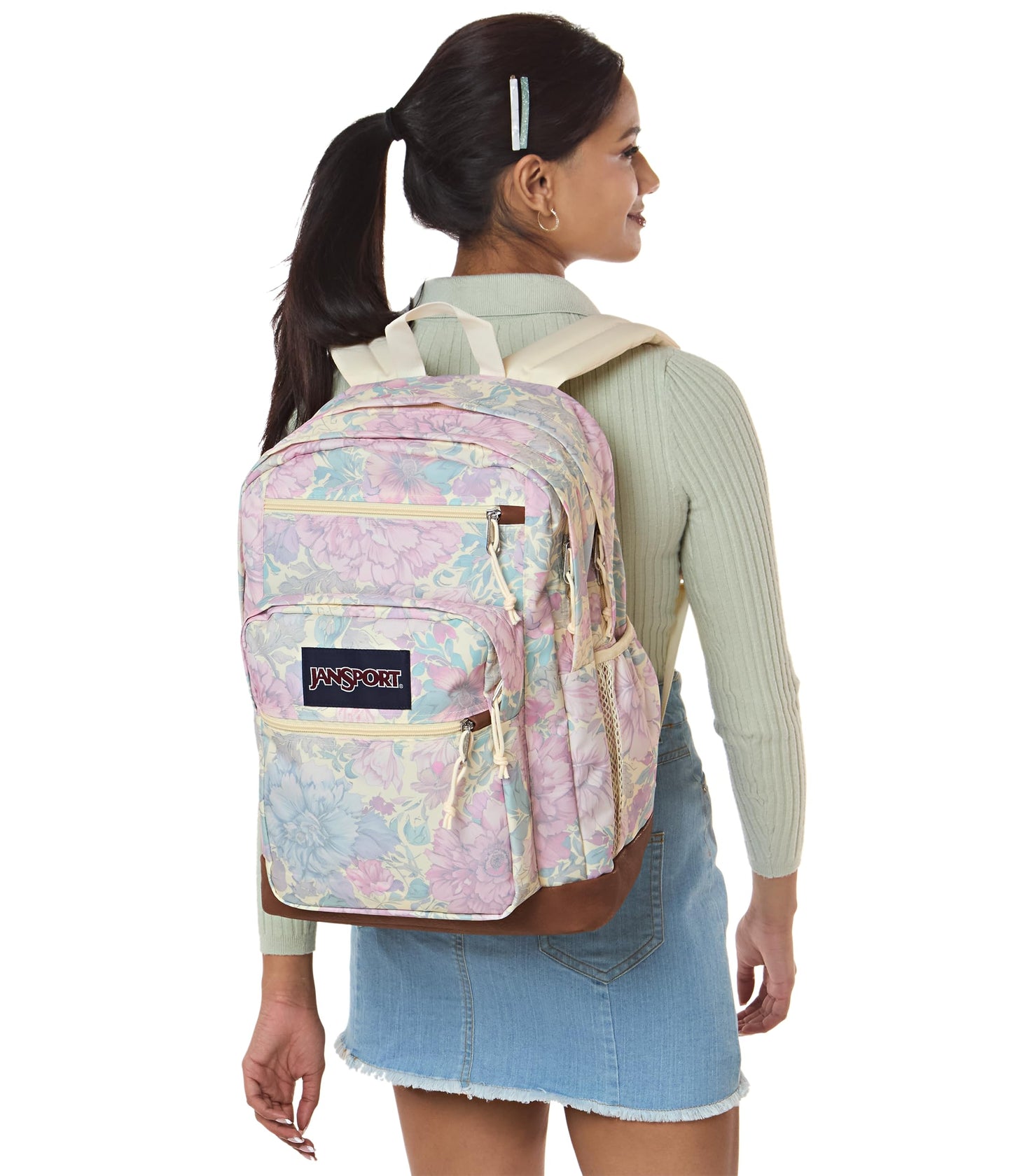 JanSport Cool Backpack with 38.1cm Laptop Sleeve, Large Computer Bag Rucksack with 2 Compartments, Ergonomic Straps, Faded Tapestry