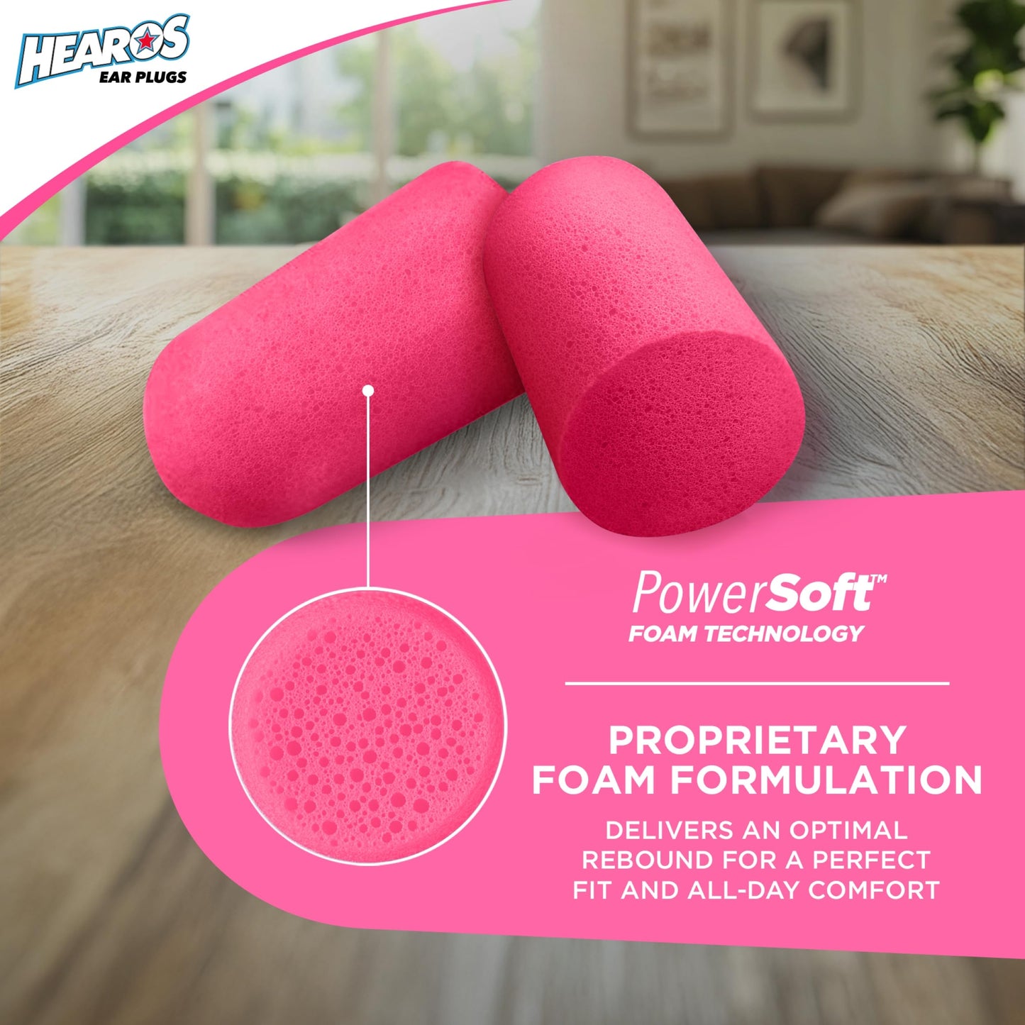 HEAROS Sleep Pretty in Pink Ear Plugs With The Highest Snoring & Noise Canceling Rating NRR 32 Making This Pink Ear Plugs For Sleeping The Best Gift