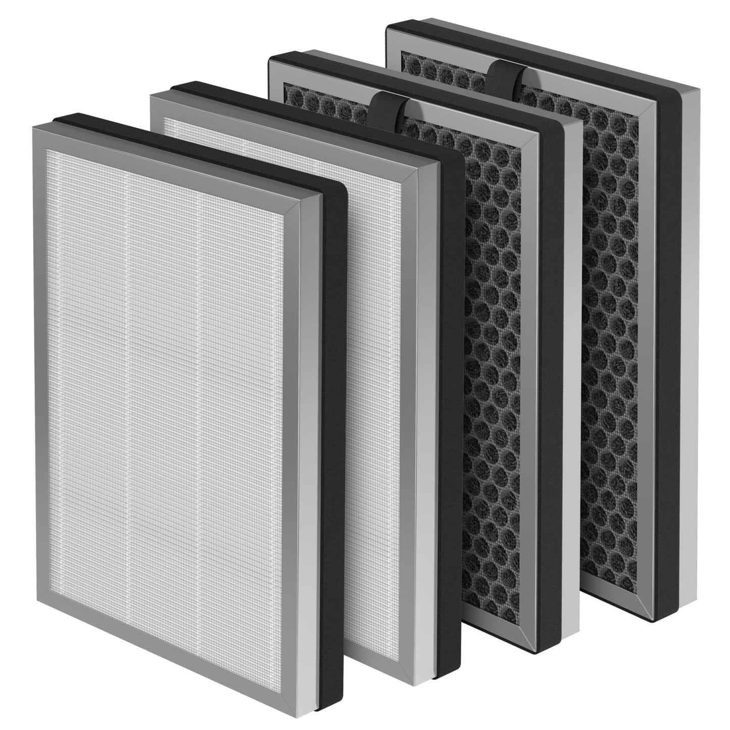 𝟒 X JF260 HEPA Replacement Filter Compatible With Jafända JF260 Air Purifier ＆ JF260S Smart Air Purifier, DeedMo AP-1273 Air Purifiers, Part Number JF260-RF, 3-in-1 True HEPA and Activated Carbon