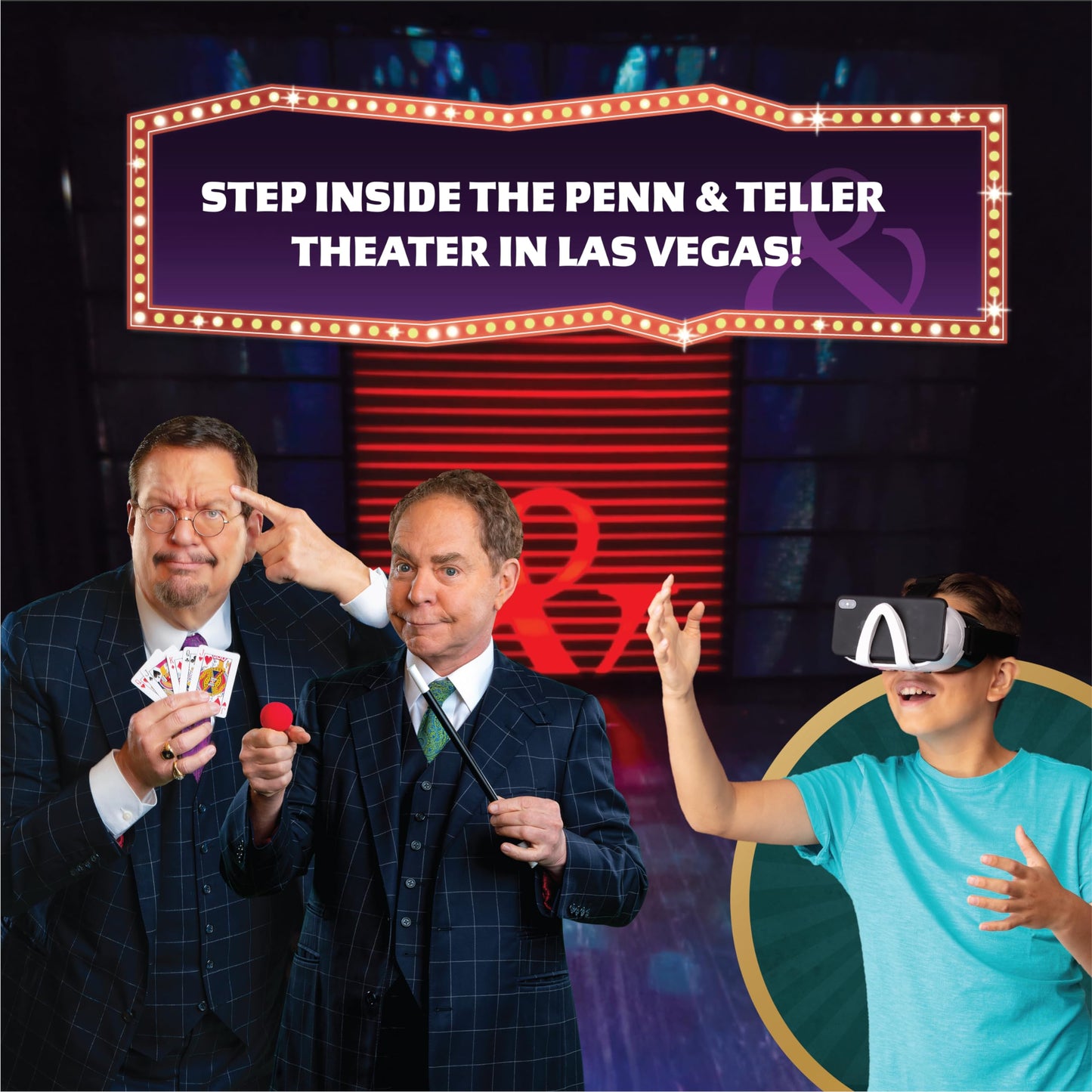 Abacus Brands Penn & Teller VR Magic Lab - Virtual Reality Kids Magic Book and Interactive STEM Learning Activity Set