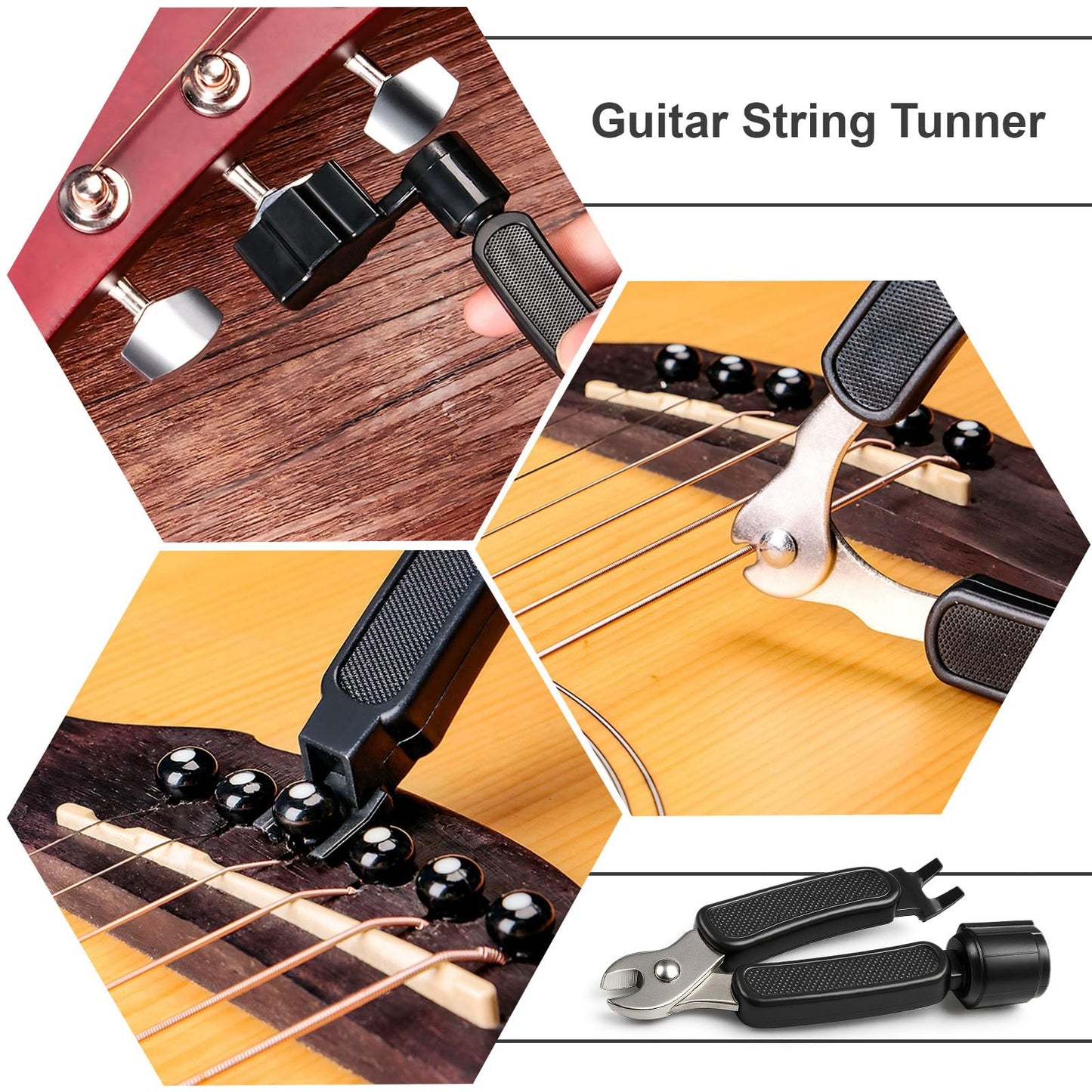 9pcs Guitar Cleaning Kit with Fret Polish, Guitar Cleaner Prevents Wear, Fading, and Cracking, While Keeping Your Instrument in Its Best Appearance and Sound Quality at All Times