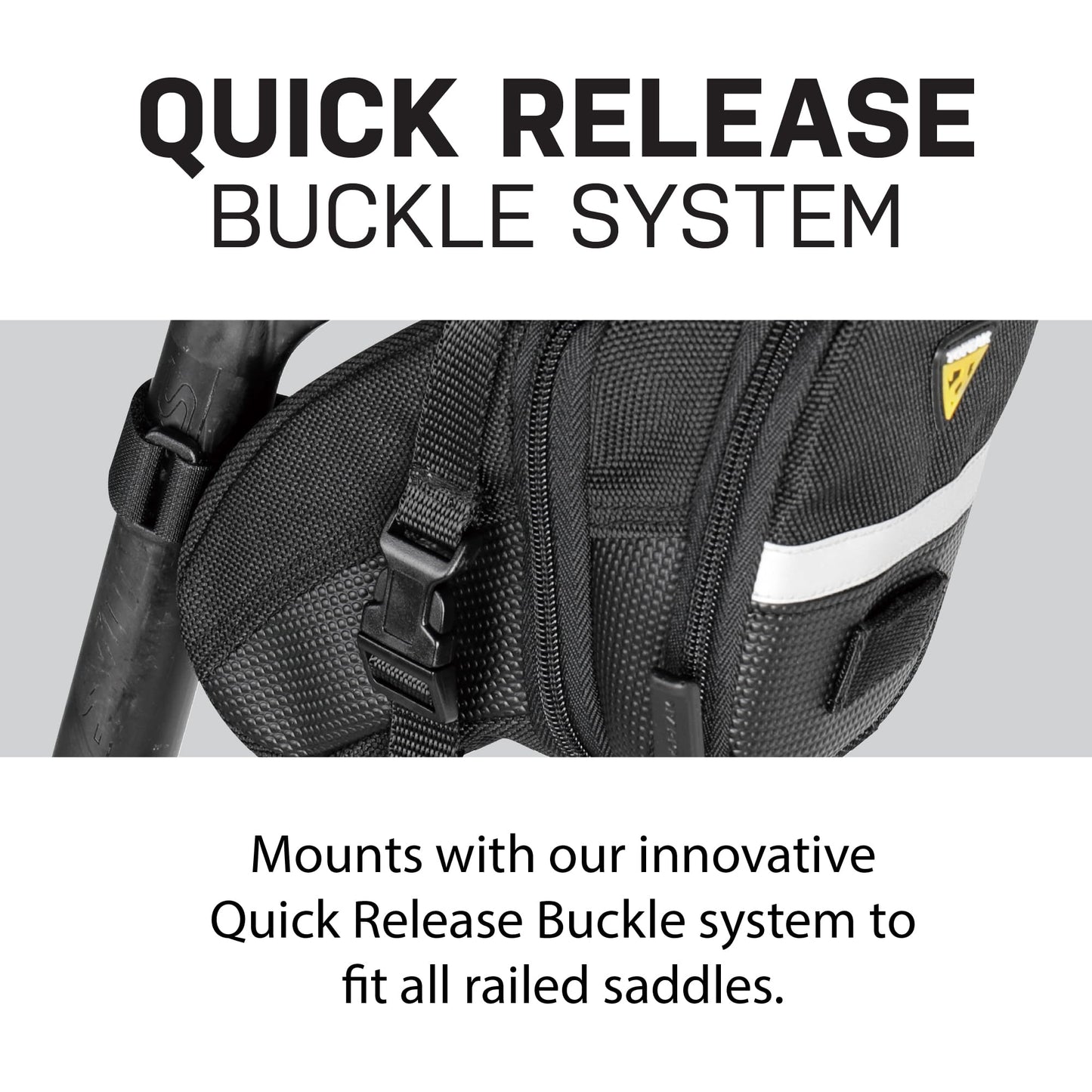 Topeak Aero Wedge Pack with Buckle, Medium