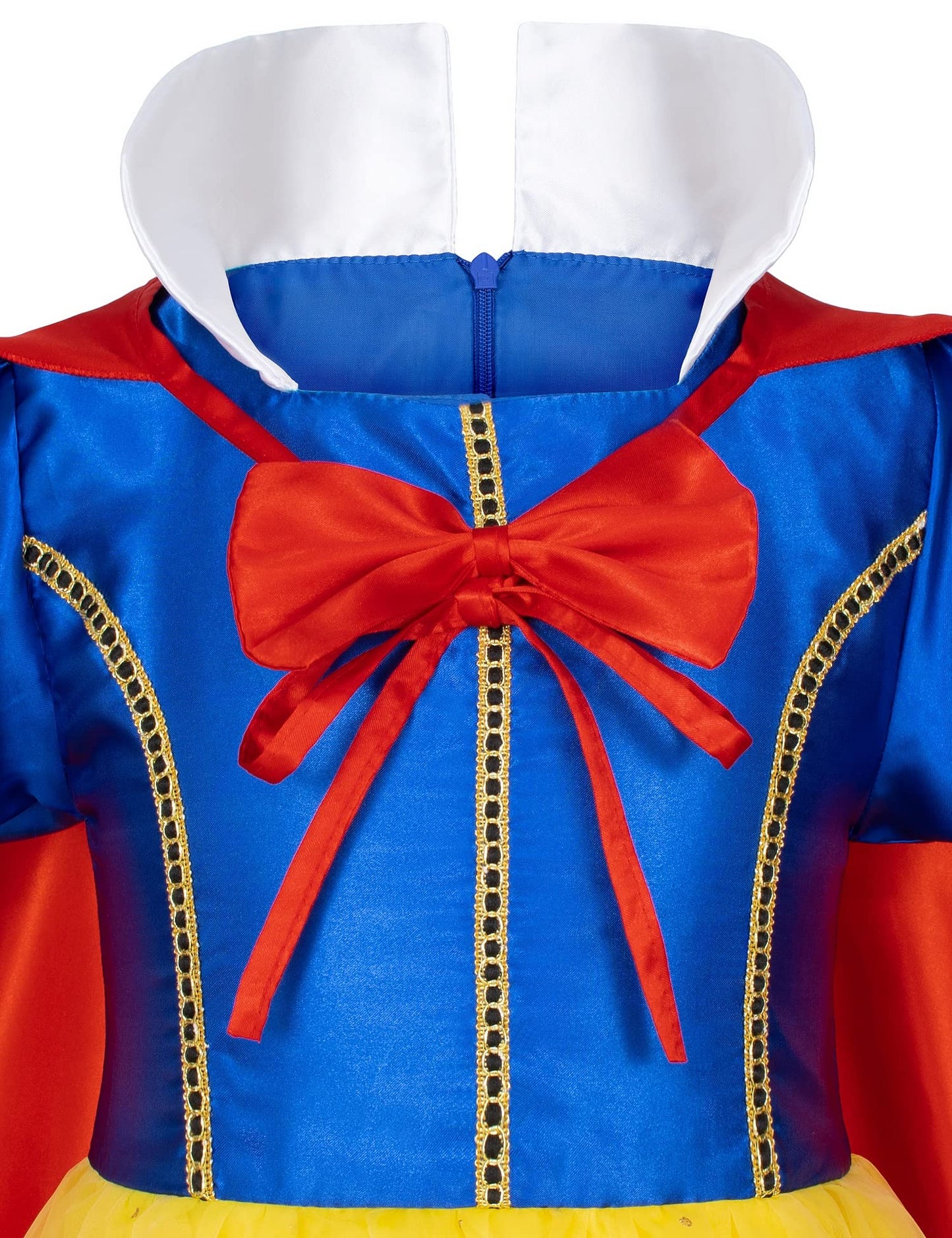 Princess Snow White Dress Costume for Toddler Girls Birthday Halloween Cosplay Party with Accessories 6-7 Years