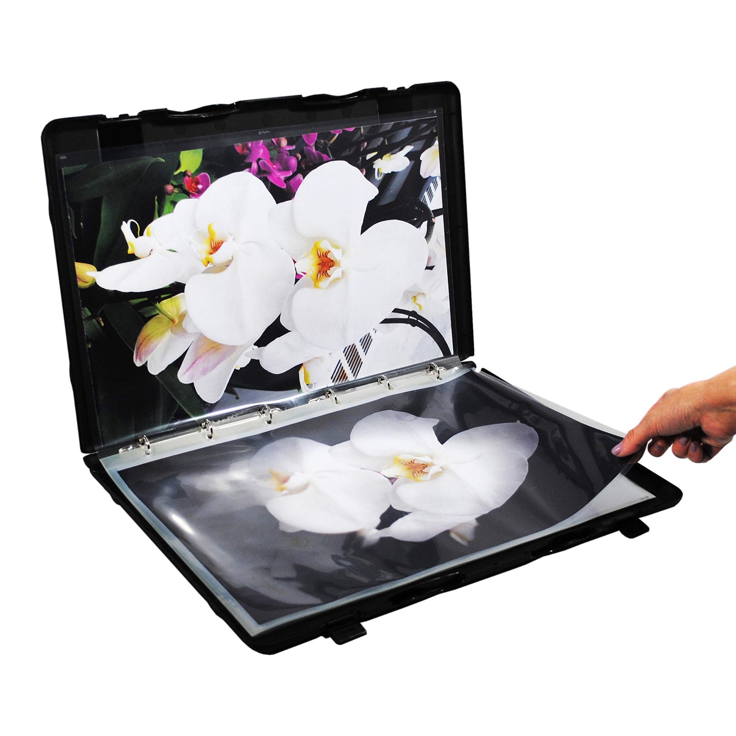 UniKeep Large Binder with Pages (11 x 17) - Black - Fully Enclosed Case Binder