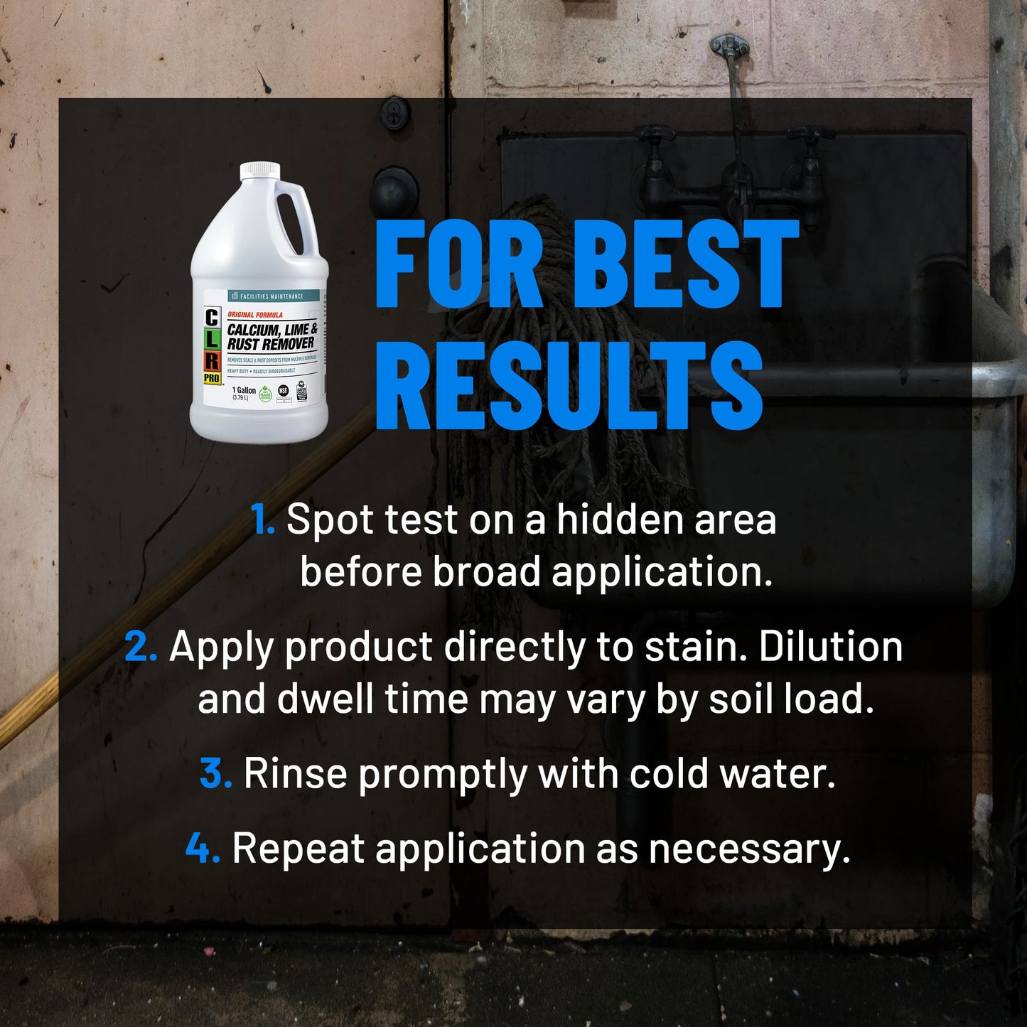 CLR Pro CL-4PRO Calcium, Lime and Rust Remover, 1 Gallon Bottle ( package may vary )