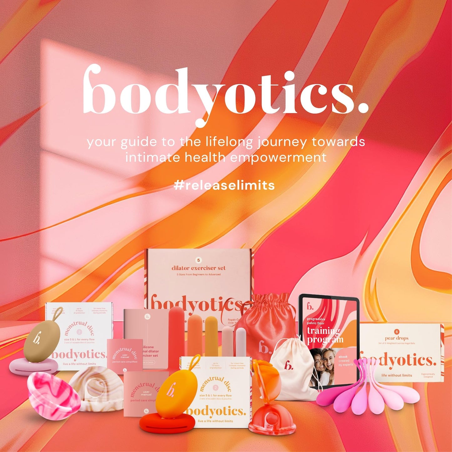 Bodyotics Deluxe Kegel Weighted Exercise Balls - Pelvic Floor Tightening and Strengthen Bladder Control - Prevent Prolapse - Set of 6 for Beginners to Advanced with Free E-Book