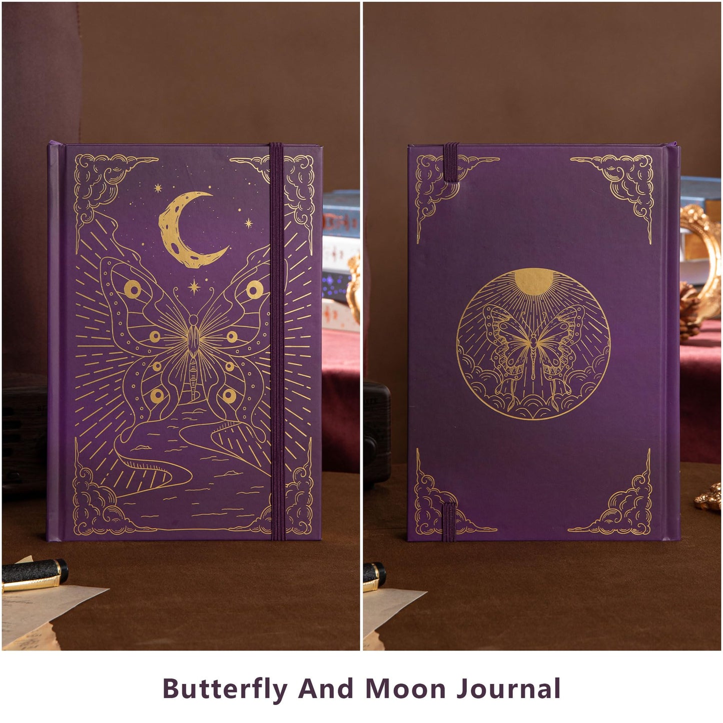 TIEFOSSI Dotted Journal Notebook, Butterfly Journal for Women Men,140GMS Thick Paper with 256 Numbered Pages, A5 Hardcover Journal, Bullet dotted Journal notebook, for School Office Writing