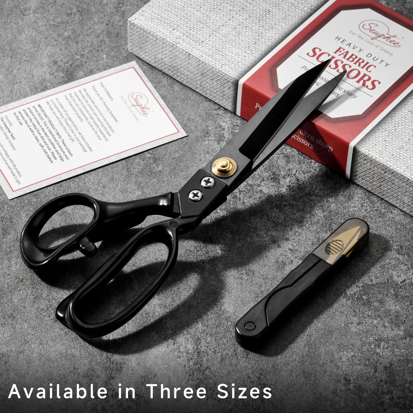 Fabric Scissors Professional Heavy Duty 10 inch Sharp Fabric Shears for Tailor Industrial Sewing Scissors for Cutting Clothes Upholstery Leather Ideal Home and Commercial Fabrics Sewing Accessories