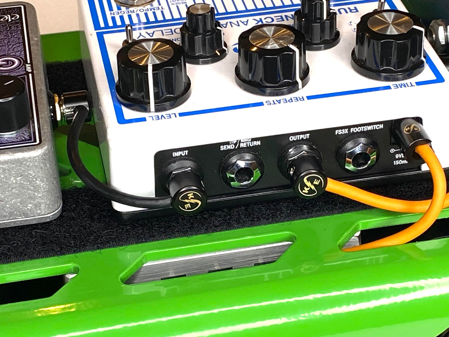 Kurrent Electric Solder-Free Solderless Guitar Pedal Patch Cable Kit 6 Pack for Custom Pedalboard