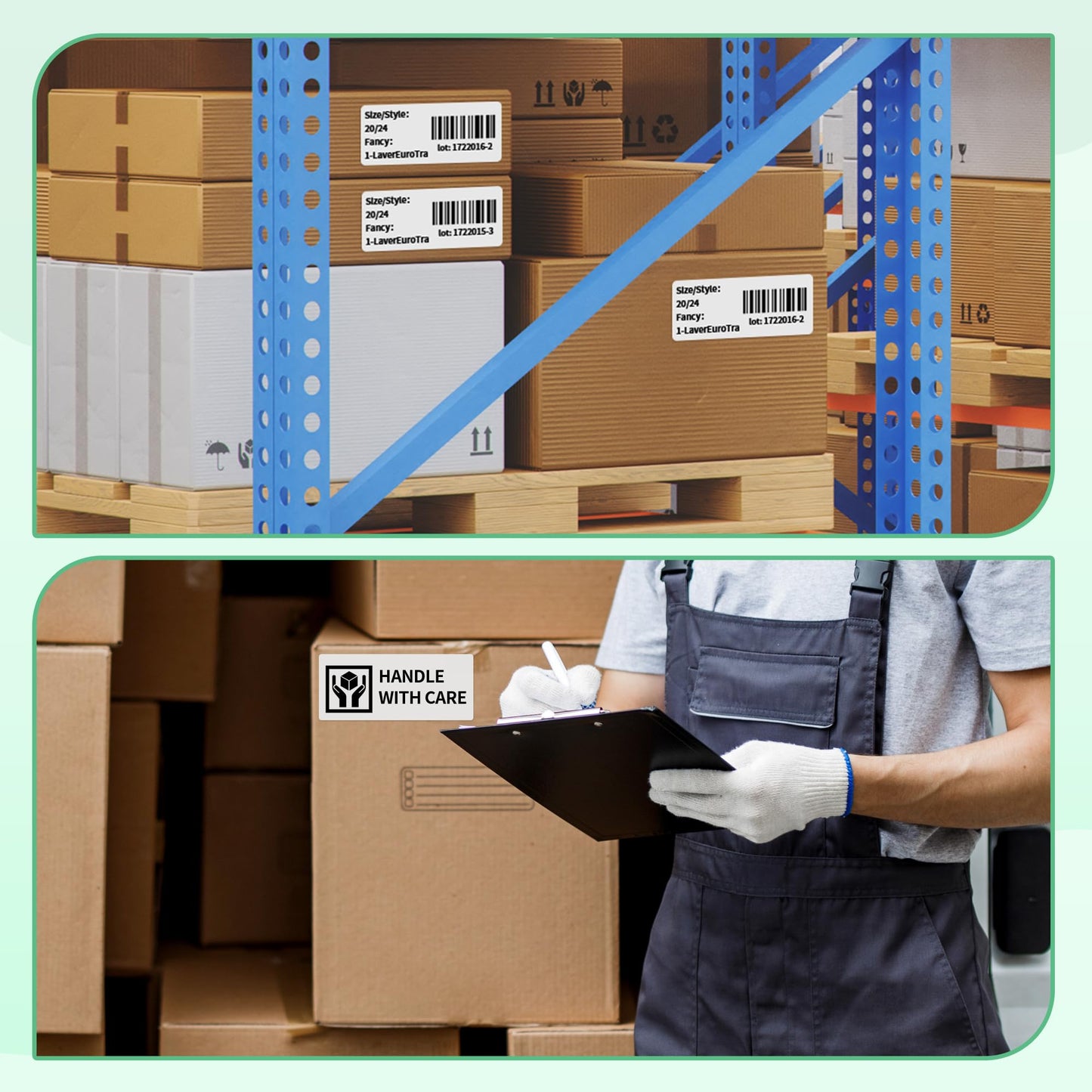 8 Rolls Compatible with Dymo LabelWriter 550 Shipping/Address Label 30323 (2-1/8" x 4") for Label Writer 5XL, 450 Desktop Printers, 200/ Roll, Chip in