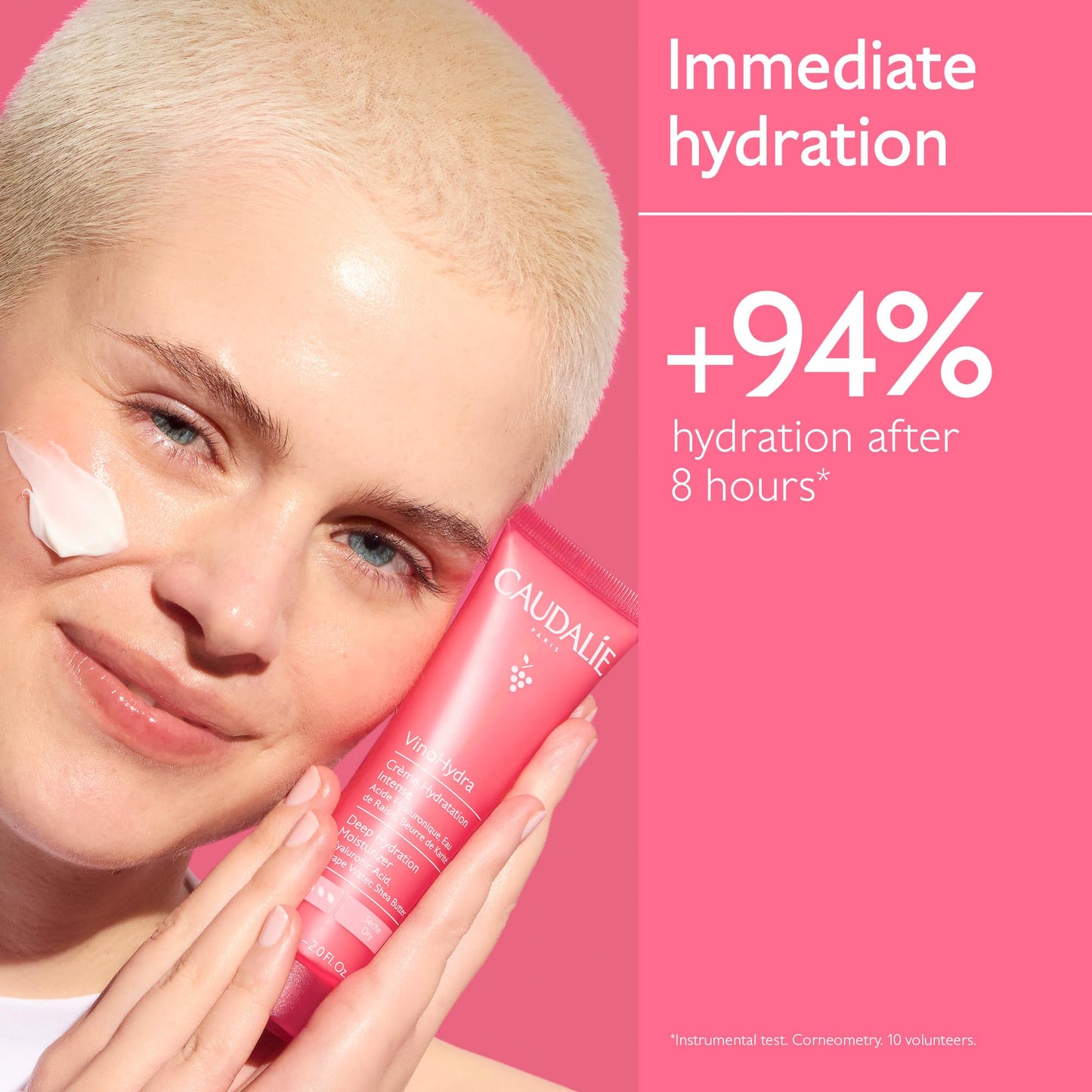 Caudalie VinoHydra Deep Hydration Moisturizer - Hyaluronic Acid & Organic Shea Butter for Hydrated Skin