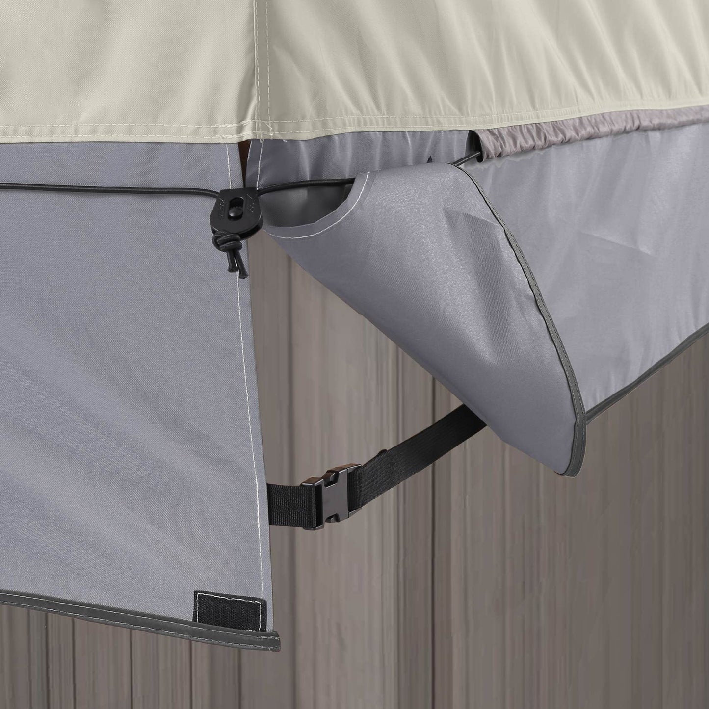 STEECA Waterproof Hot Tub Cover Outdoor Square SPA Hard Cover Protector 85 x 85 x 20H inch