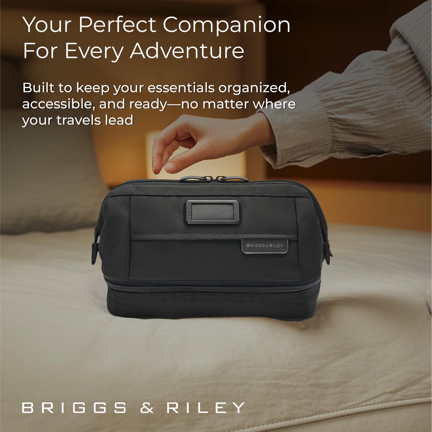 Briggs & Riley Baseline Duo Essential Toiletry Kit, Black